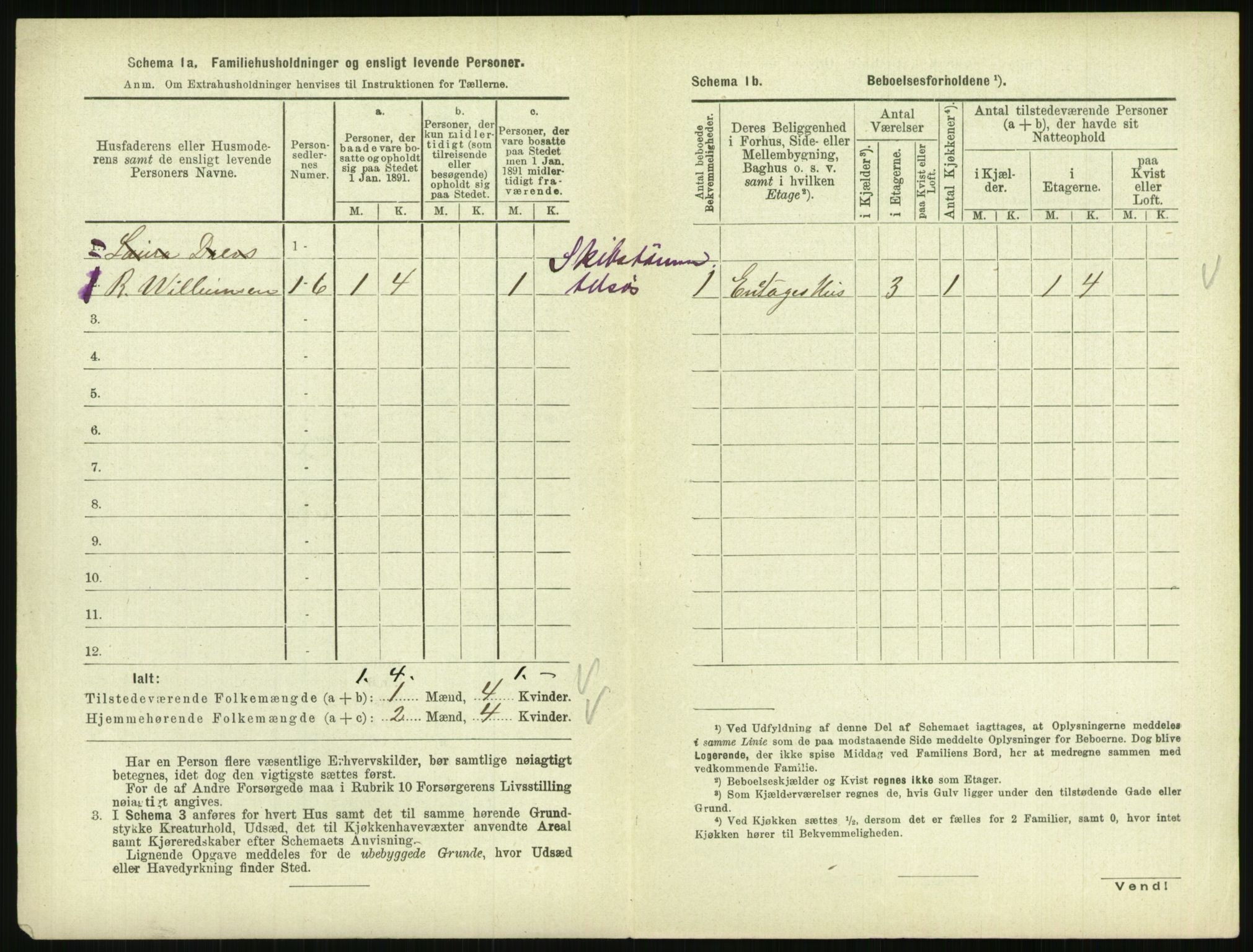 RA, 1891 census for 0801 Kragerø, 1891, p. 337