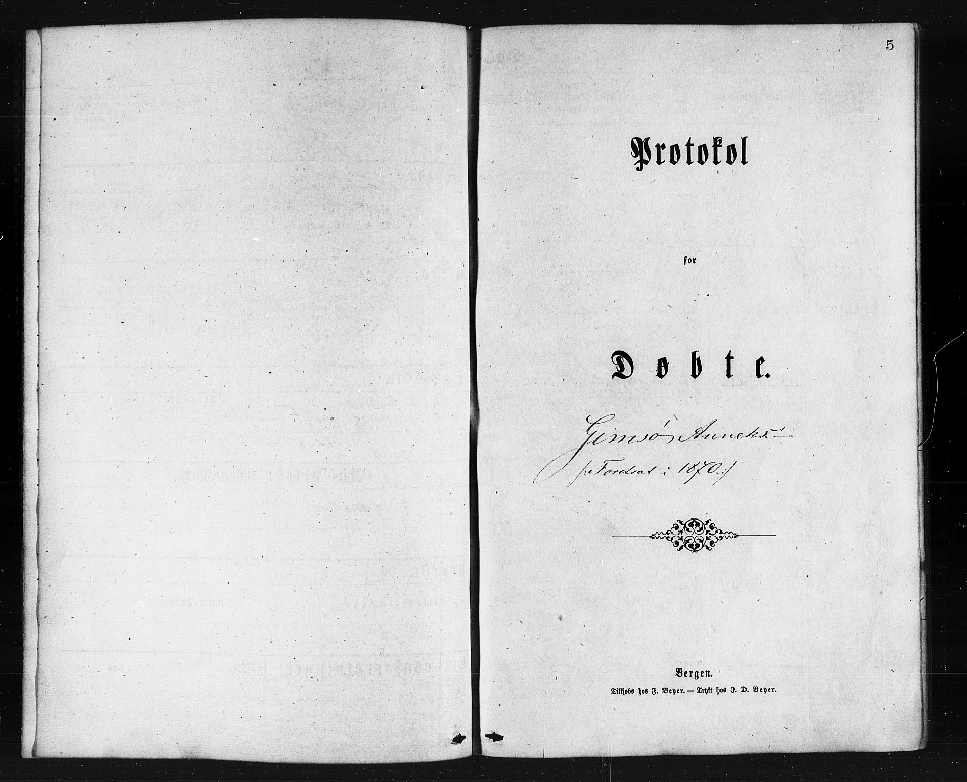 Ministerialprotokoller, klokkerbøker og fødselsregistre - Nordland, SAT/A-1459/876/L1096: Parish register (official) no. 876A02, 1870-1886, p. 5