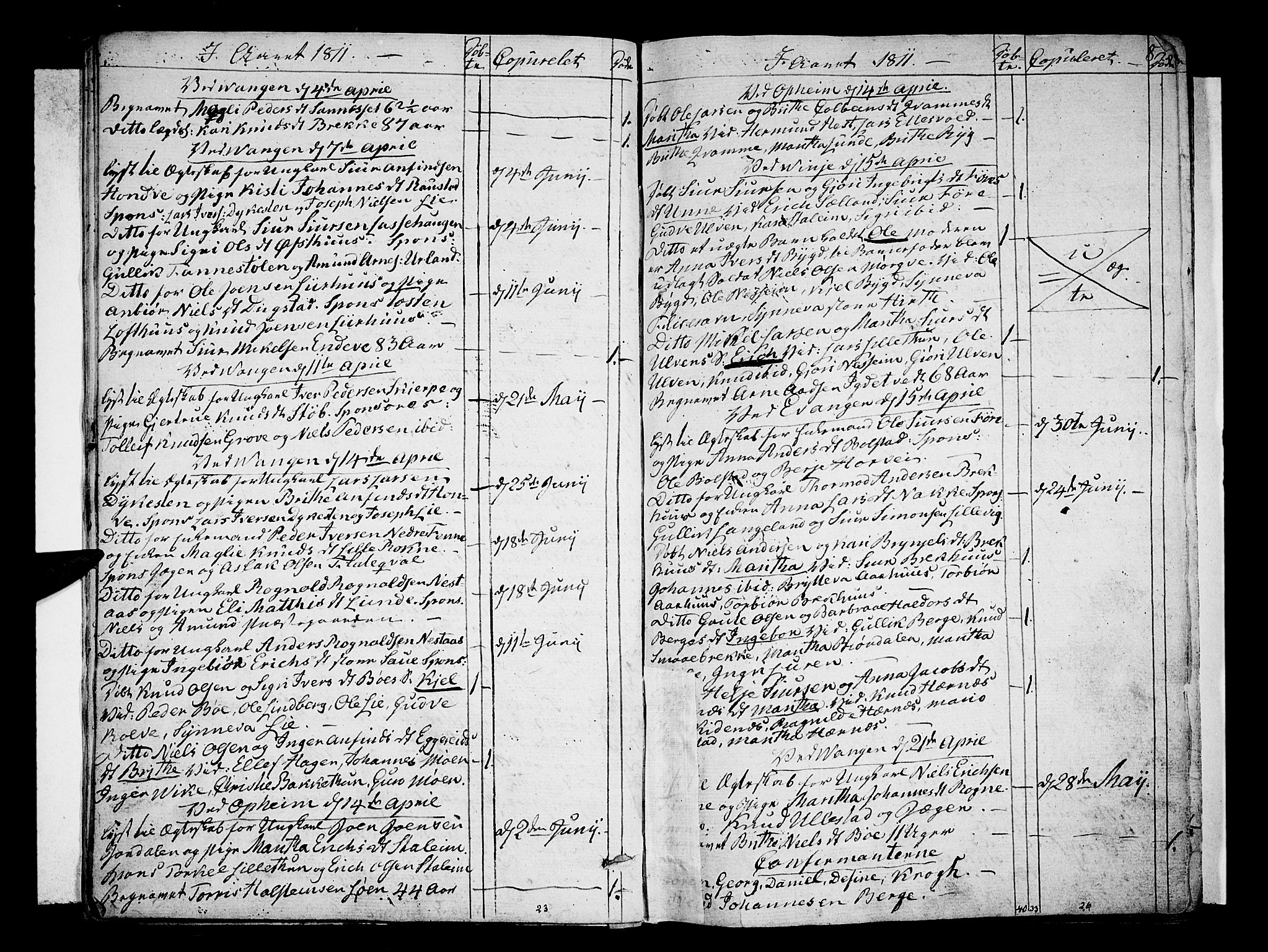 Voss sokneprestembete, AV/SAB-A-79001/H/Haa: Parish register (official) no. A 10, 1810-1821, p. 8