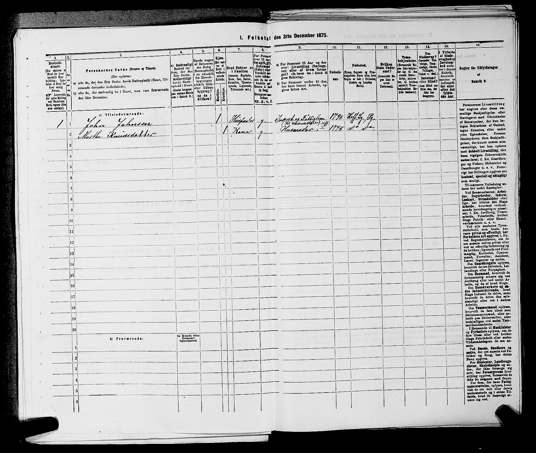 SAKO, 1875 census for 0714P Hof, 1875, p. 52