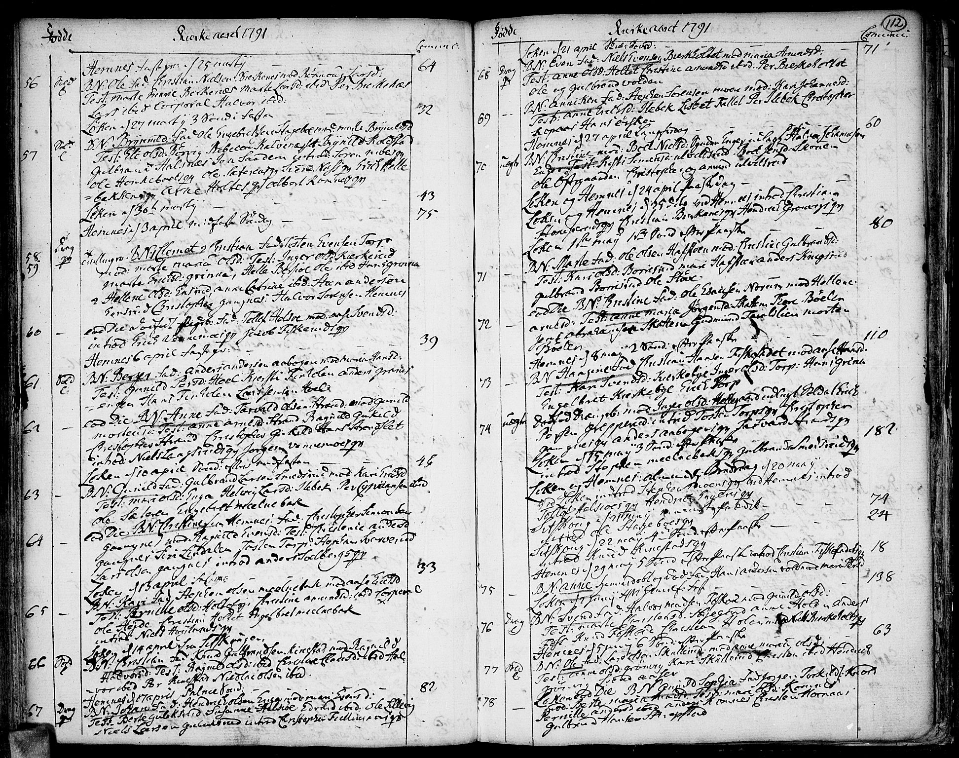 Høland prestekontor Kirkebøker, SAO/A-10346a/F/Fa/L0005: Parish register (official) no. I 5, 1780-1793, p. 112
