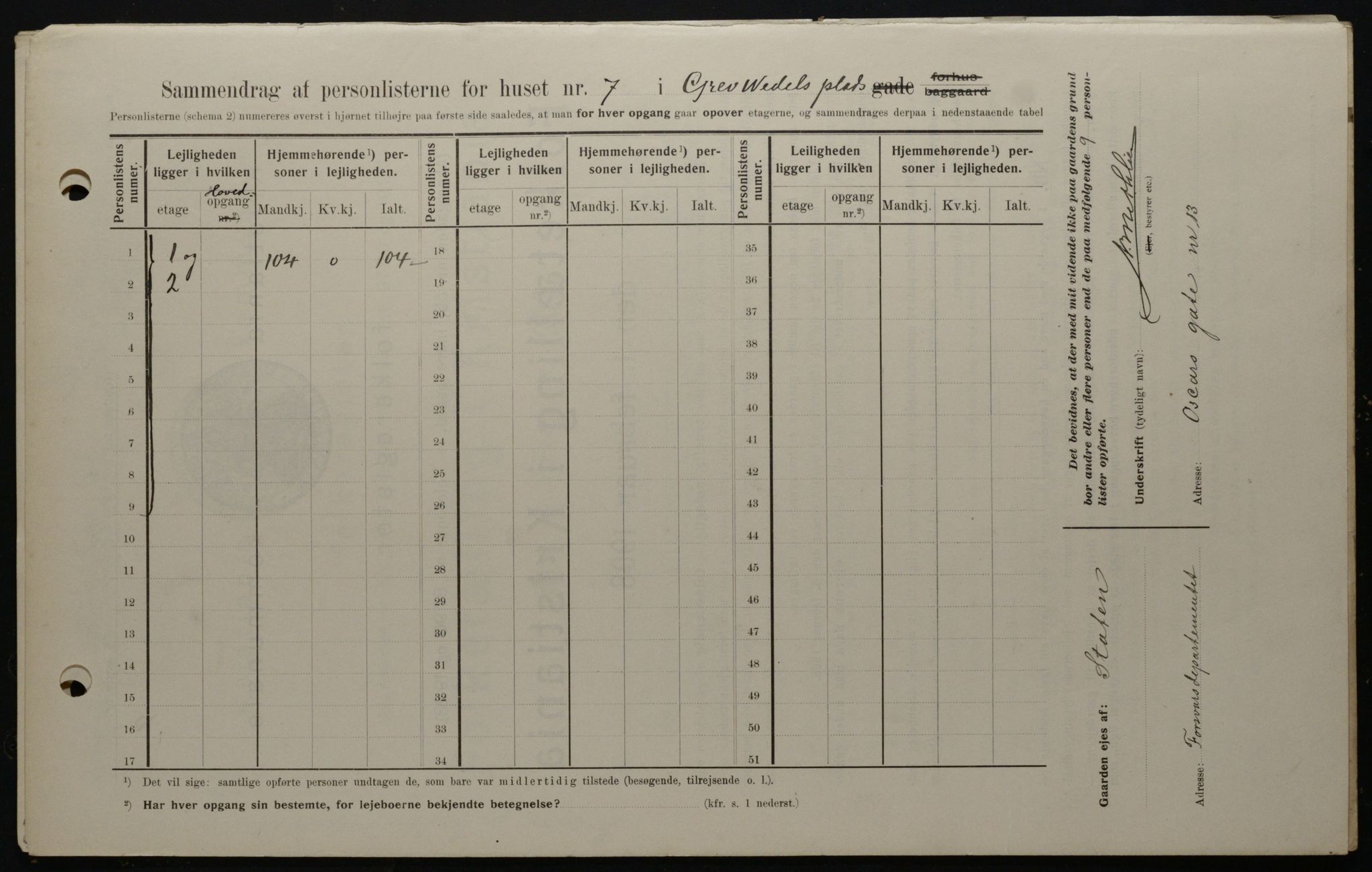 OBA, Municipal Census 1908 for Kristiania, 1908, p. 26938