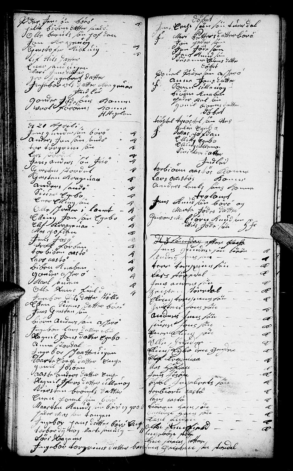 Dypvåg sokneprestkontor, AV/SAK-1111-0007/F/Fb/Fba/L0005: Parish register (copy) no. B 5, 1732-1746, p. 61