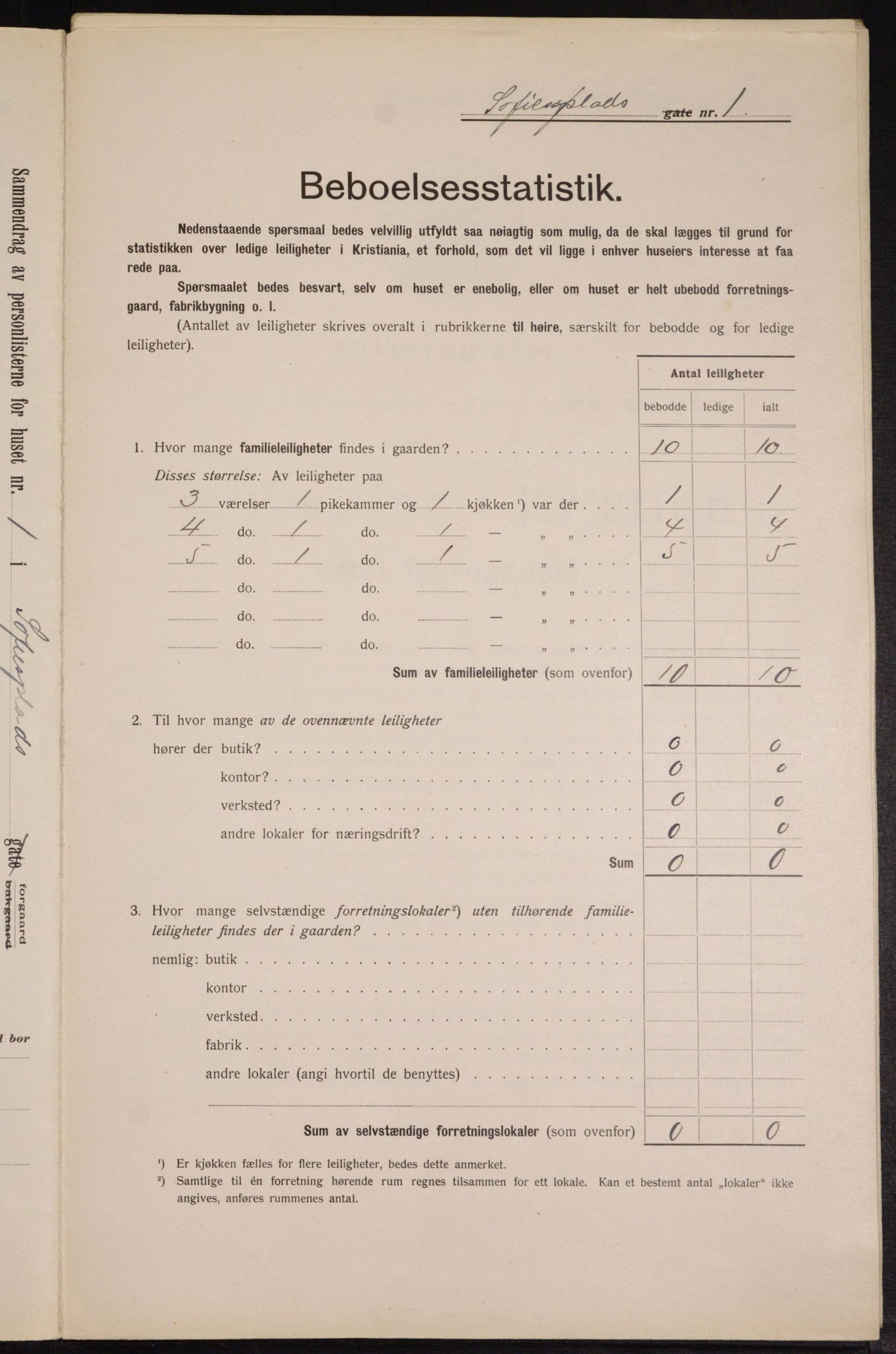 OBA, Municipal Census 1913 for Kristiania, 1913, p. 99357