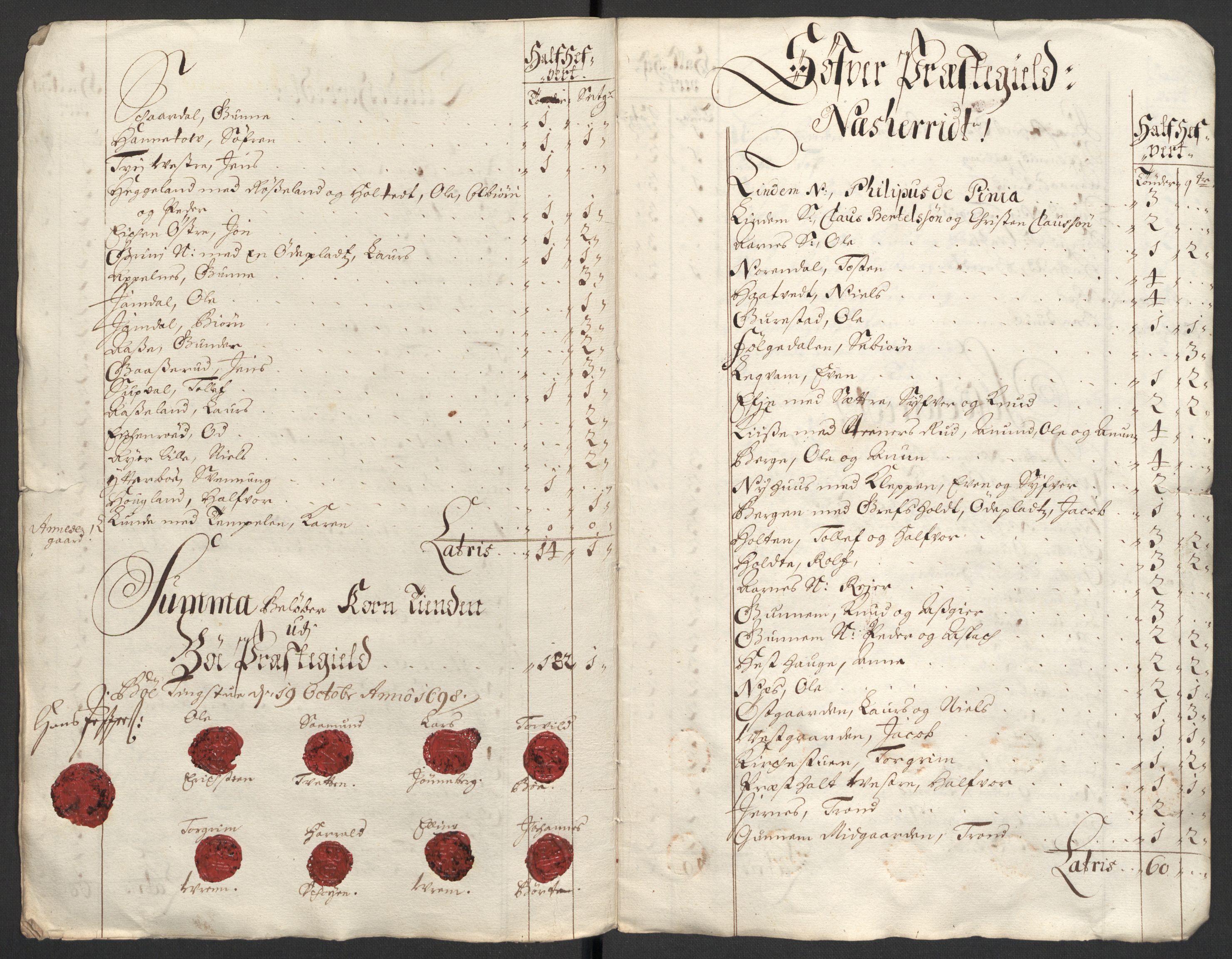 Rentekammeret inntil 1814, Reviderte regnskaper, Fogderegnskap, RA/EA-4092/R36/L2098: Fogderegnskap Øvre og Nedre Telemark og Bamble, 1698, p. 35