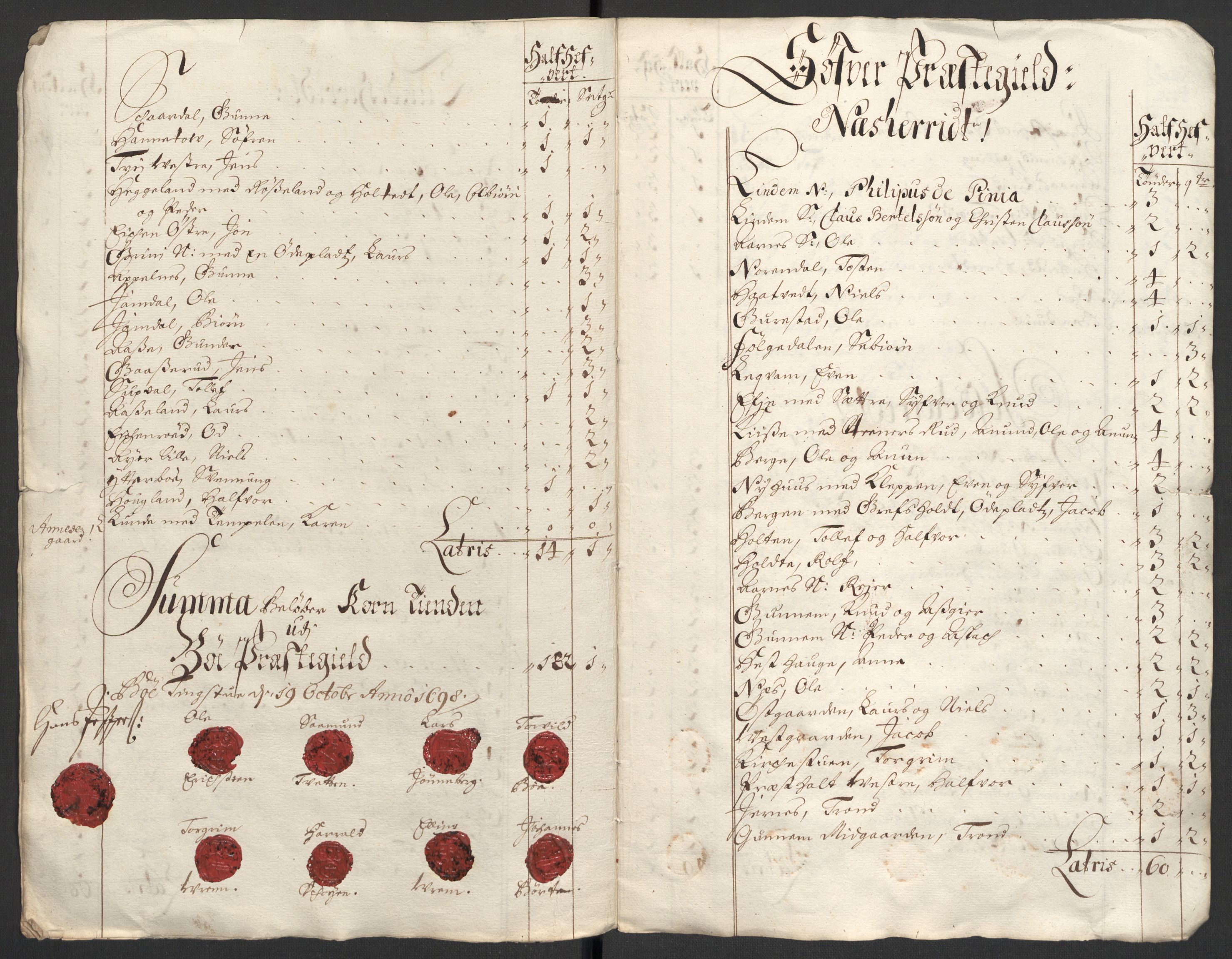 Rentekammeret inntil 1814, Reviderte regnskaper, Fogderegnskap, AV/RA-EA-4092/R36/L2098: Fogderegnskap Øvre og Nedre Telemark og Bamble, 1698, p. 35