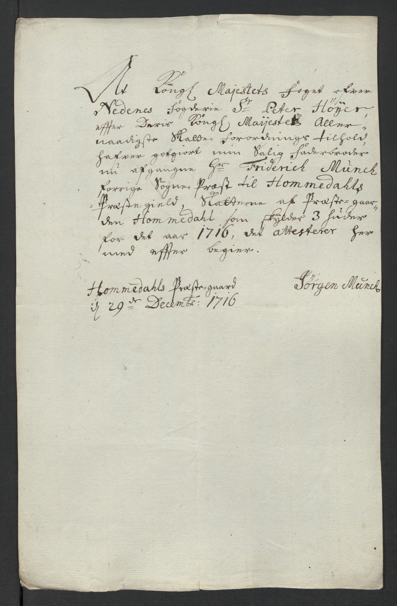 Rentekammeret inntil 1814, Reviderte regnskaper, Fogderegnskap, AV/RA-EA-4092/R39/L2325: Fogderegnskap Nedenes, 1716, p. 282