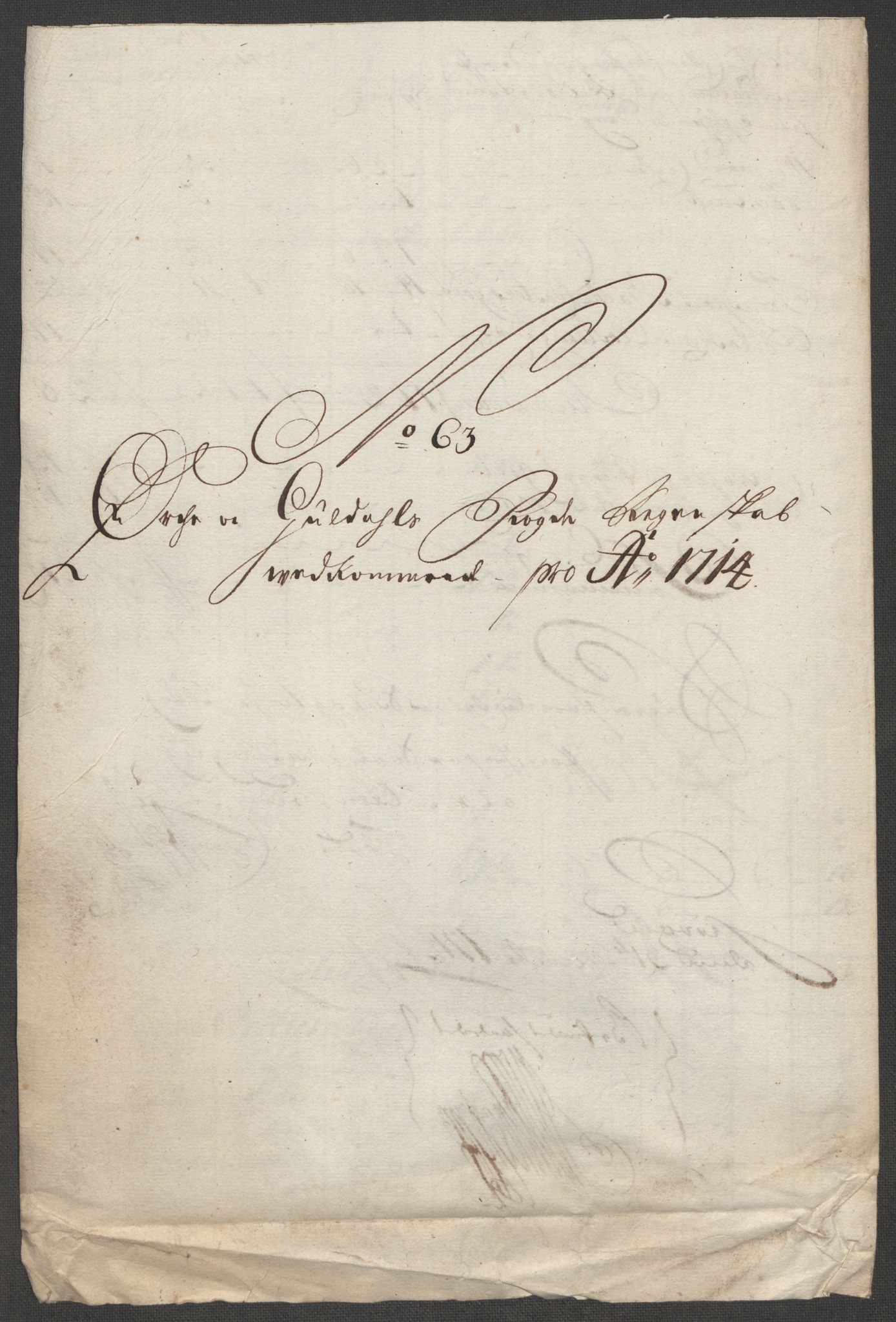 Rentekammeret inntil 1814, Reviderte regnskaper, Fogderegnskap, RA/EA-4092/R60/L3965: Fogderegnskap Orkdal og Gauldal, 1714, p. 430