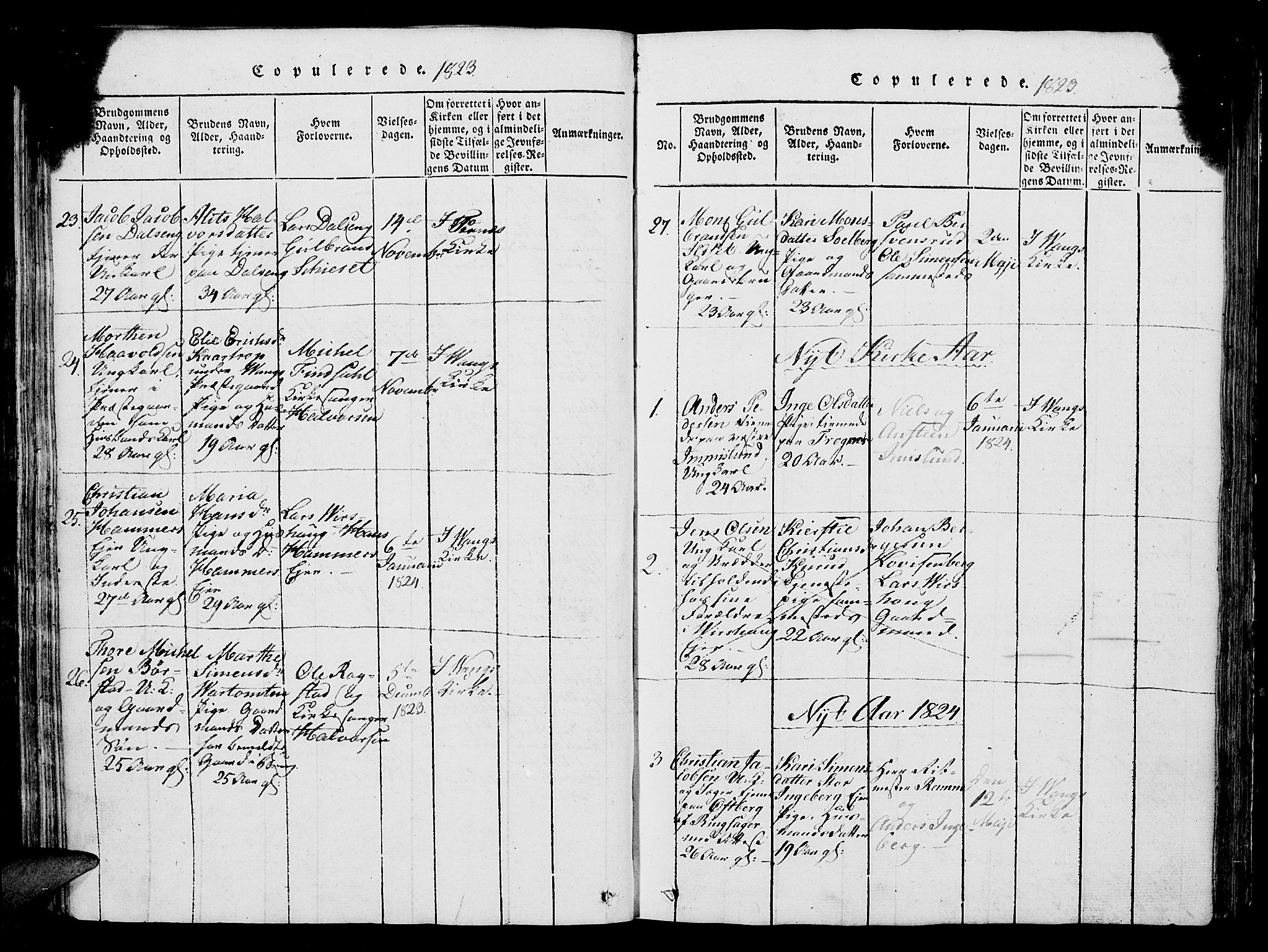 Vang prestekontor, Hedmark, SAH/PREST-008/H/Ha/Hab/L0004: Parish register (copy) no. 4, 1813-1827, p. 465-466