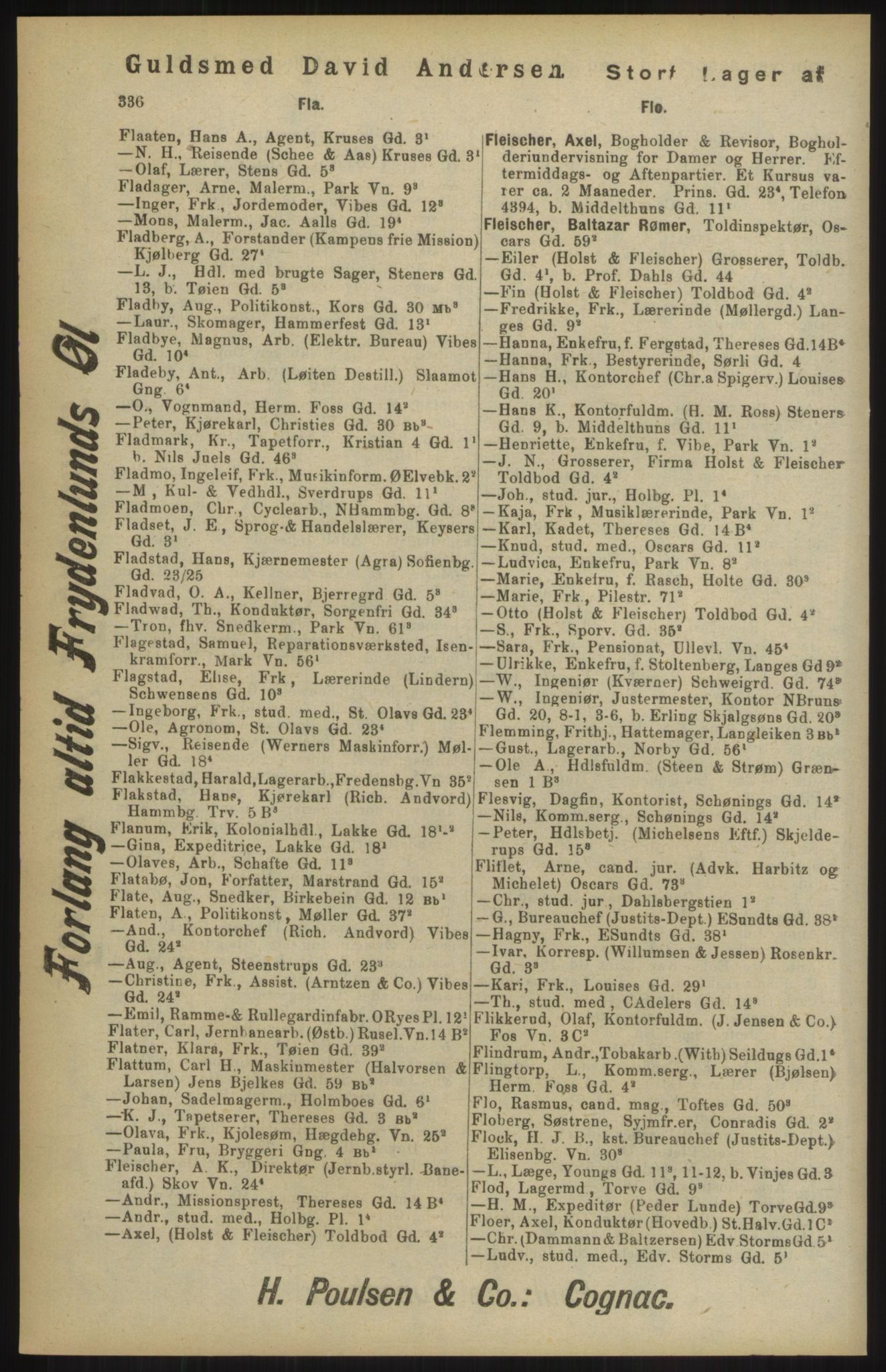 Kristiania/Oslo adressebok, PUBL/-, 1904, p. 336