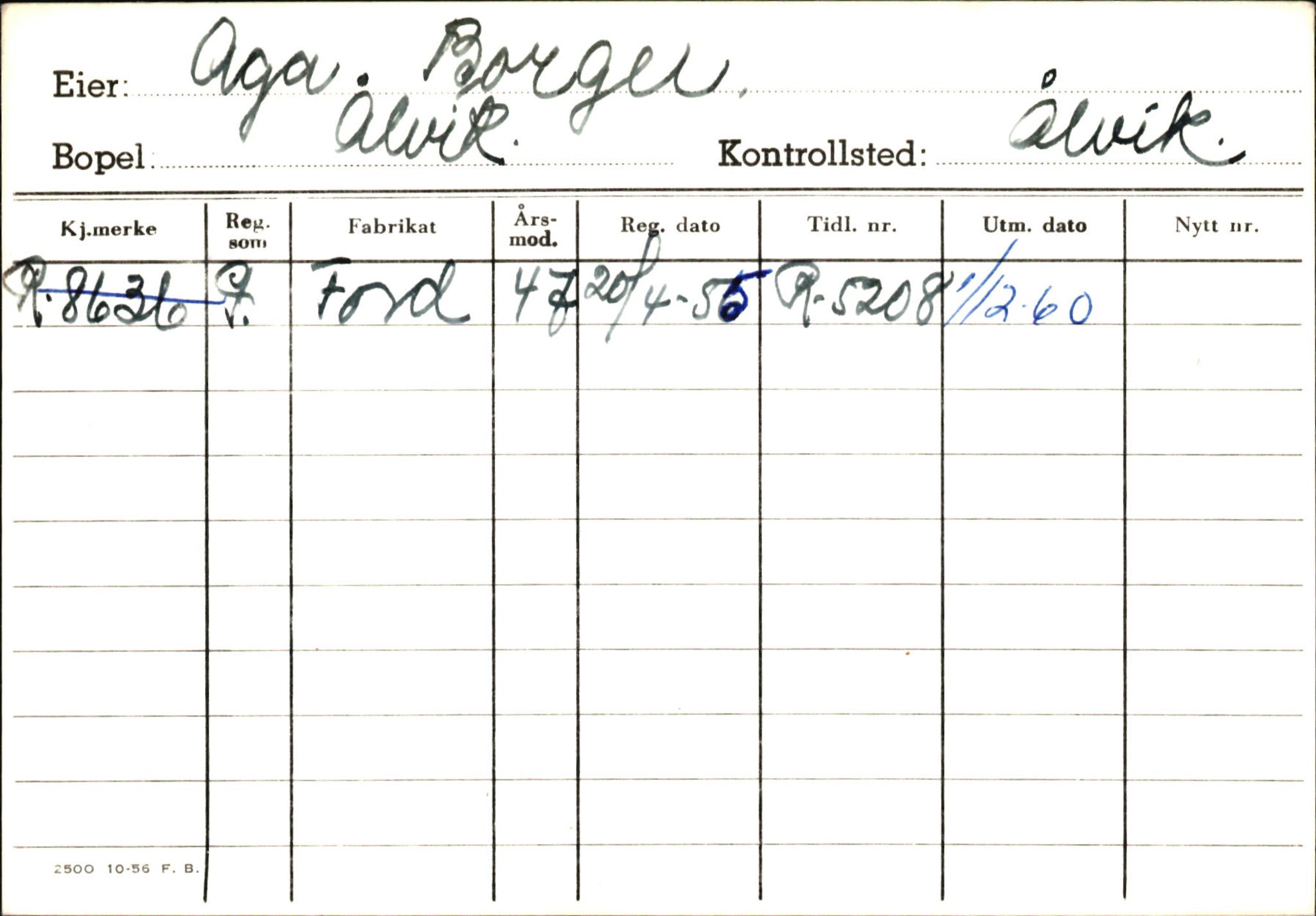 Statens vegvesen, Hordaland vegkontor, AV/SAB-A-5201/2/Ha/L0001: R-eierkort A, 1920-1971, p. 96