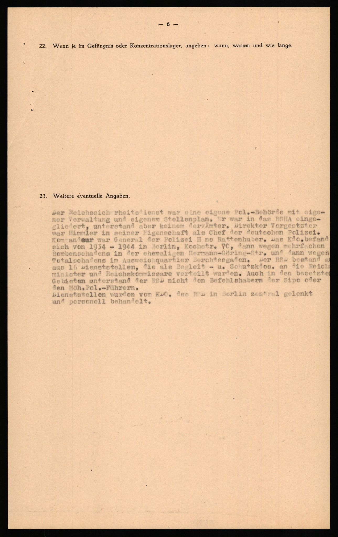 Forsvaret, Forsvarets overkommando II, AV/RA-RAFA-3915/D/Db/L0026: CI Questionaires. Tyske okkupasjonsstyrker i Norge. Tyskere., 1945-1946, p. 286