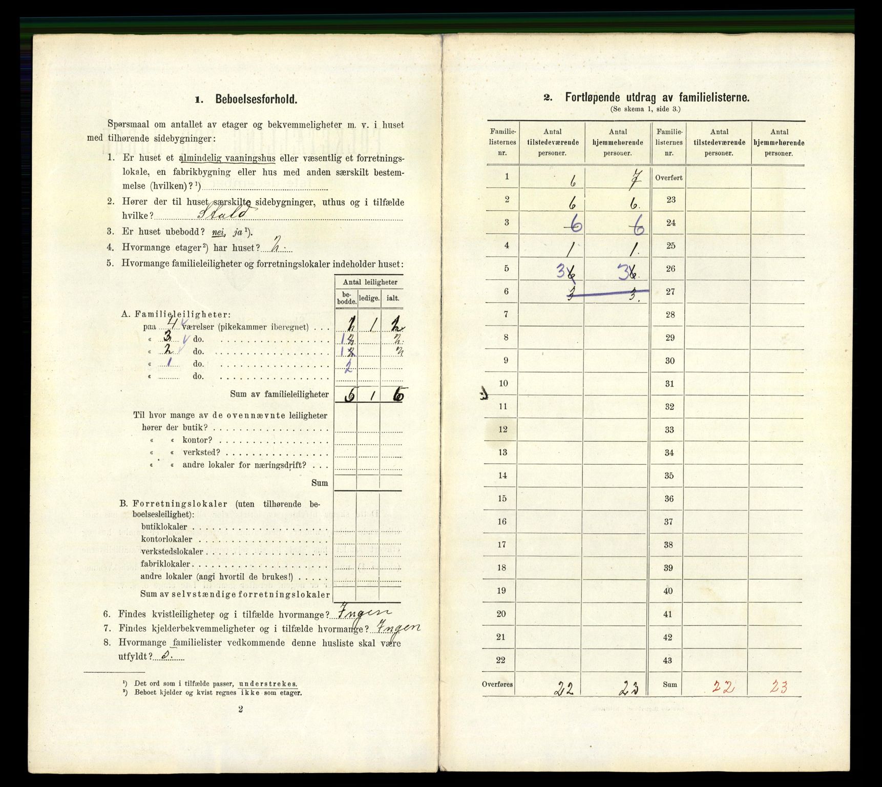 RA, 1910 census for Steinkjer, 1910, p. 695