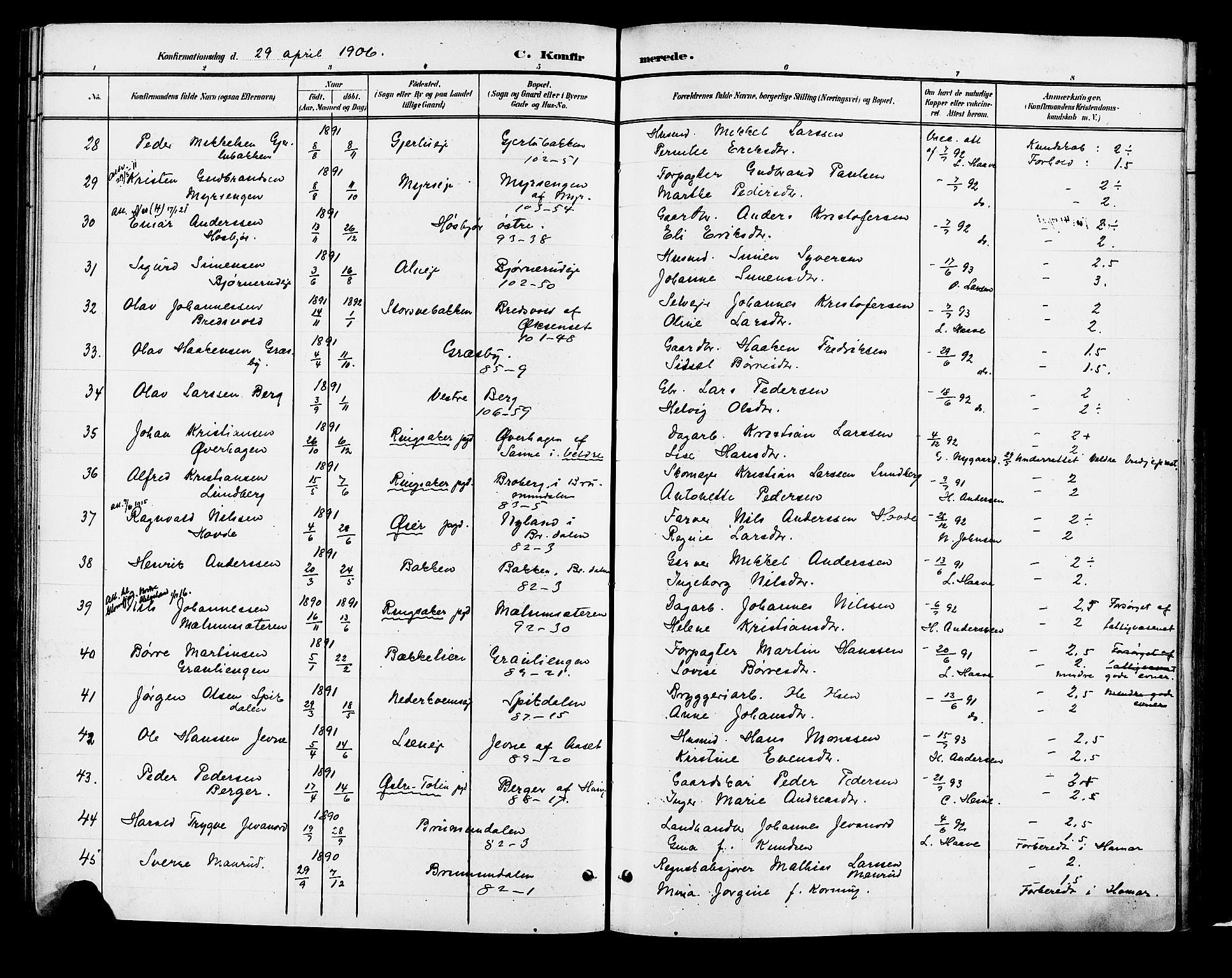 Vang prestekontor, Hedmark, AV/SAH-PREST-008/H/Ha/Haa/L0018B: Parish register (official) no. 18B, 1880-1906