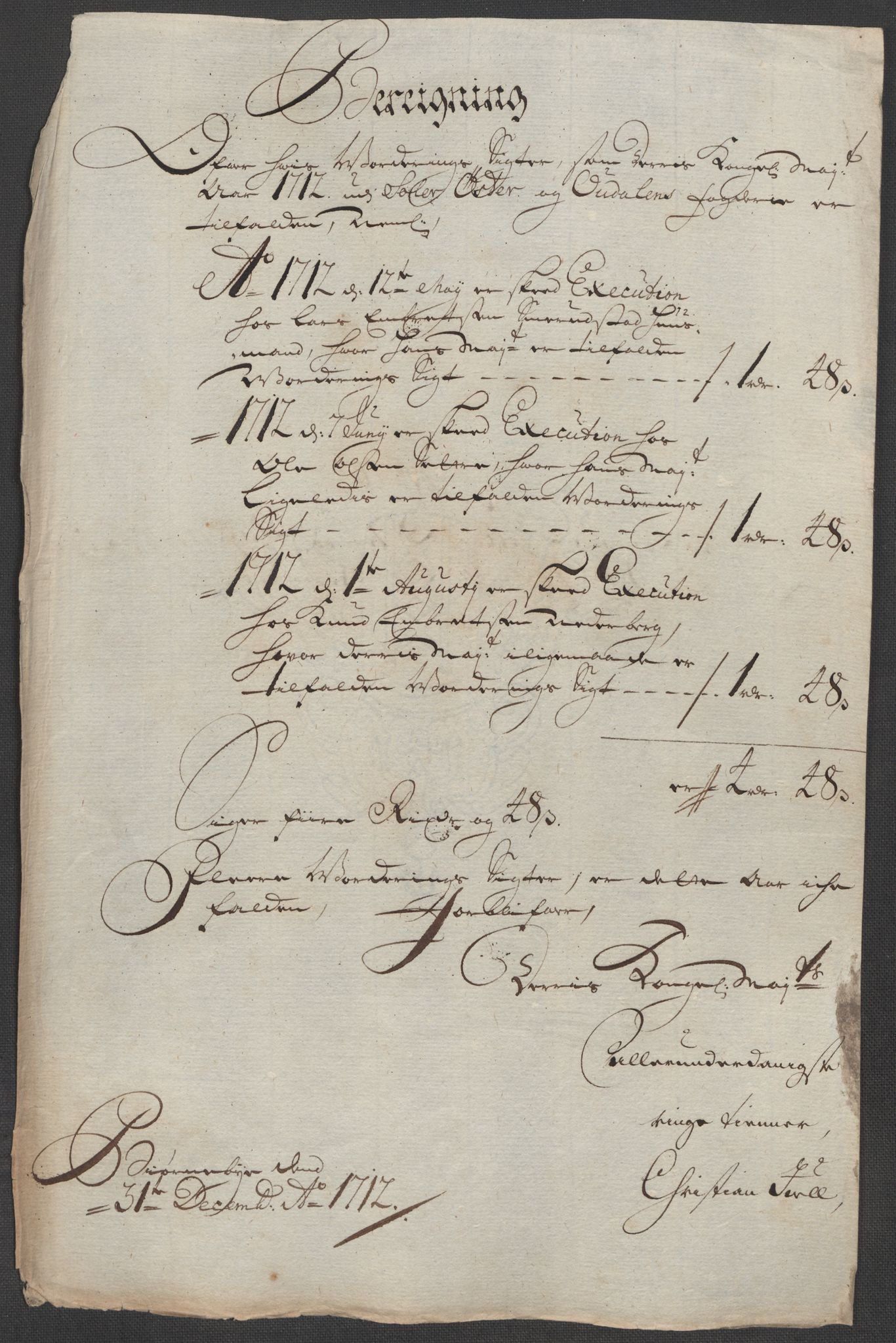 Rentekammeret inntil 1814, Reviderte regnskaper, Fogderegnskap, AV/RA-EA-4092/R13/L0849: Fogderegnskap Solør, Odal og Østerdal, 1712, p. 283