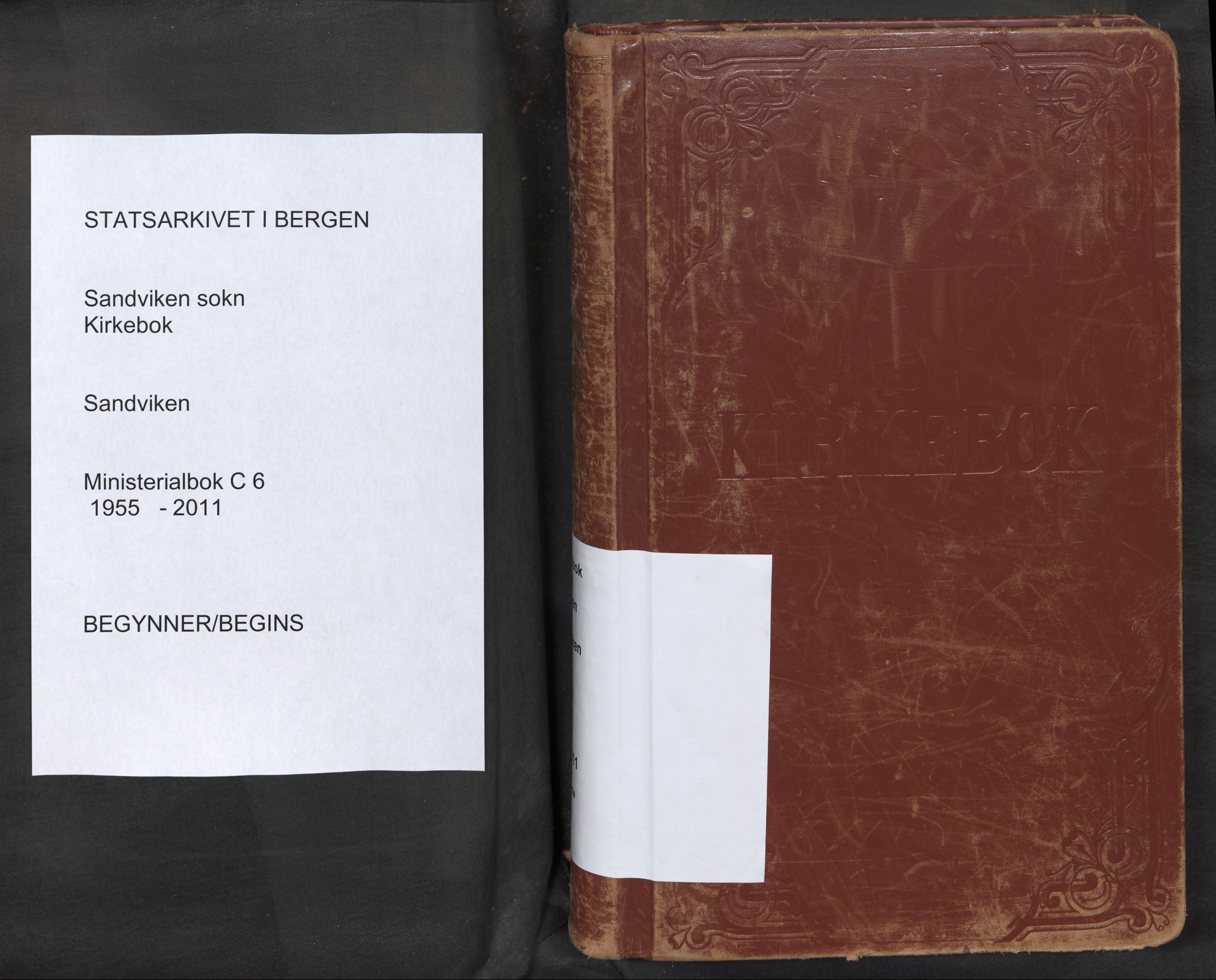Sandviken Sokneprestembete, SAB/A-77601/H/Ha: Parish register (official) no. C 6, 1955-2011