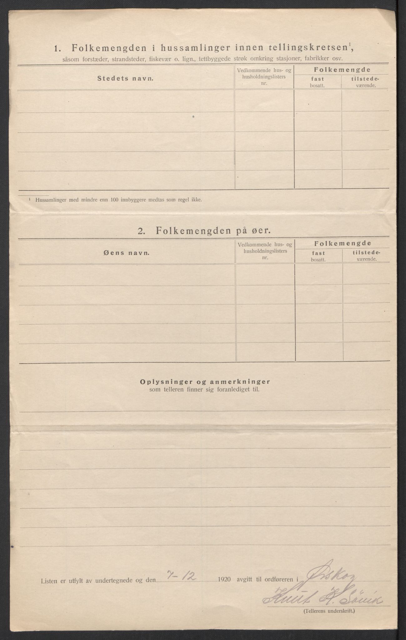 SAT, 1920 census for Ørskog, 1920, p. 30