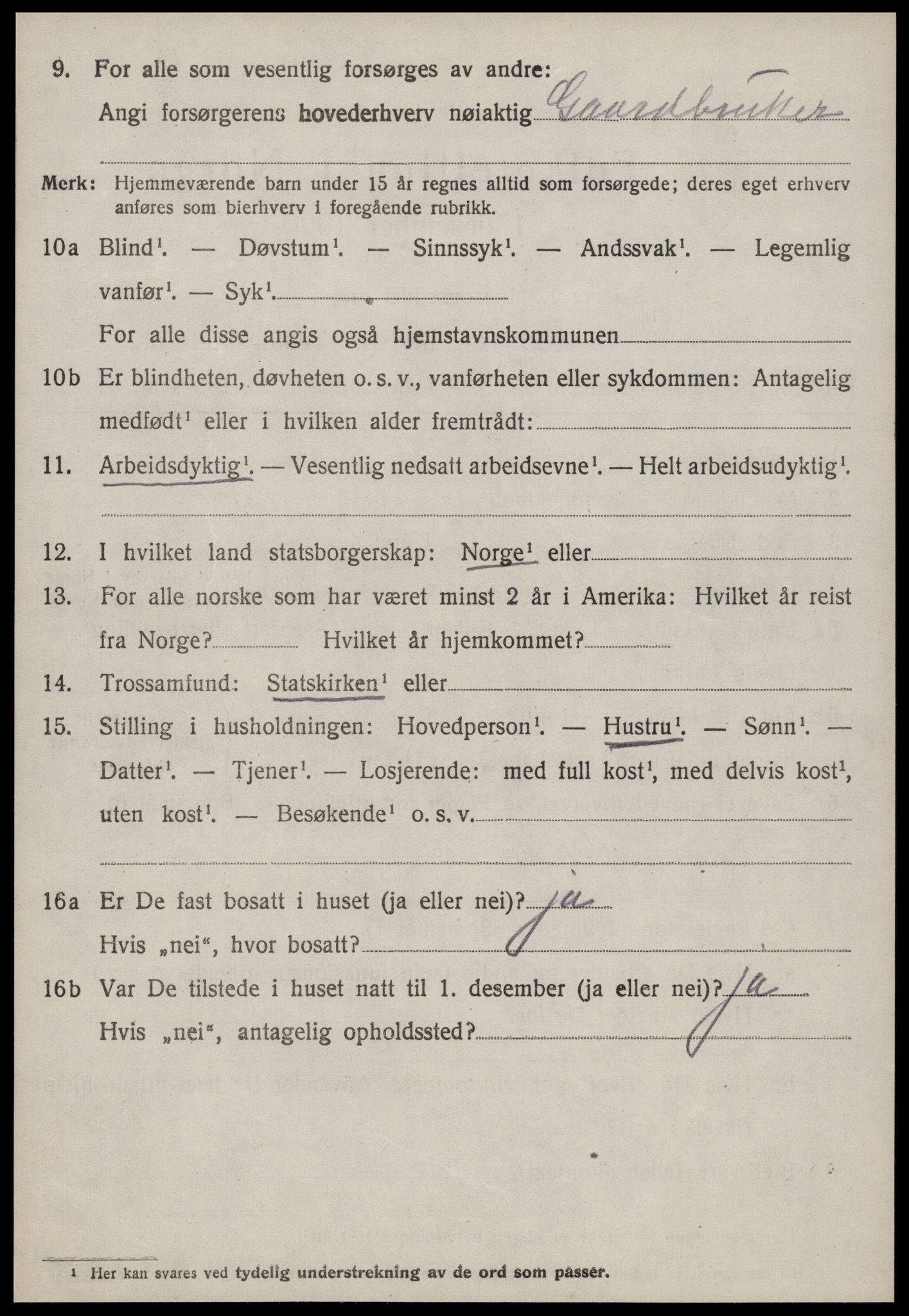 SAT, 1920 census for Haram, 1920, p. 2830