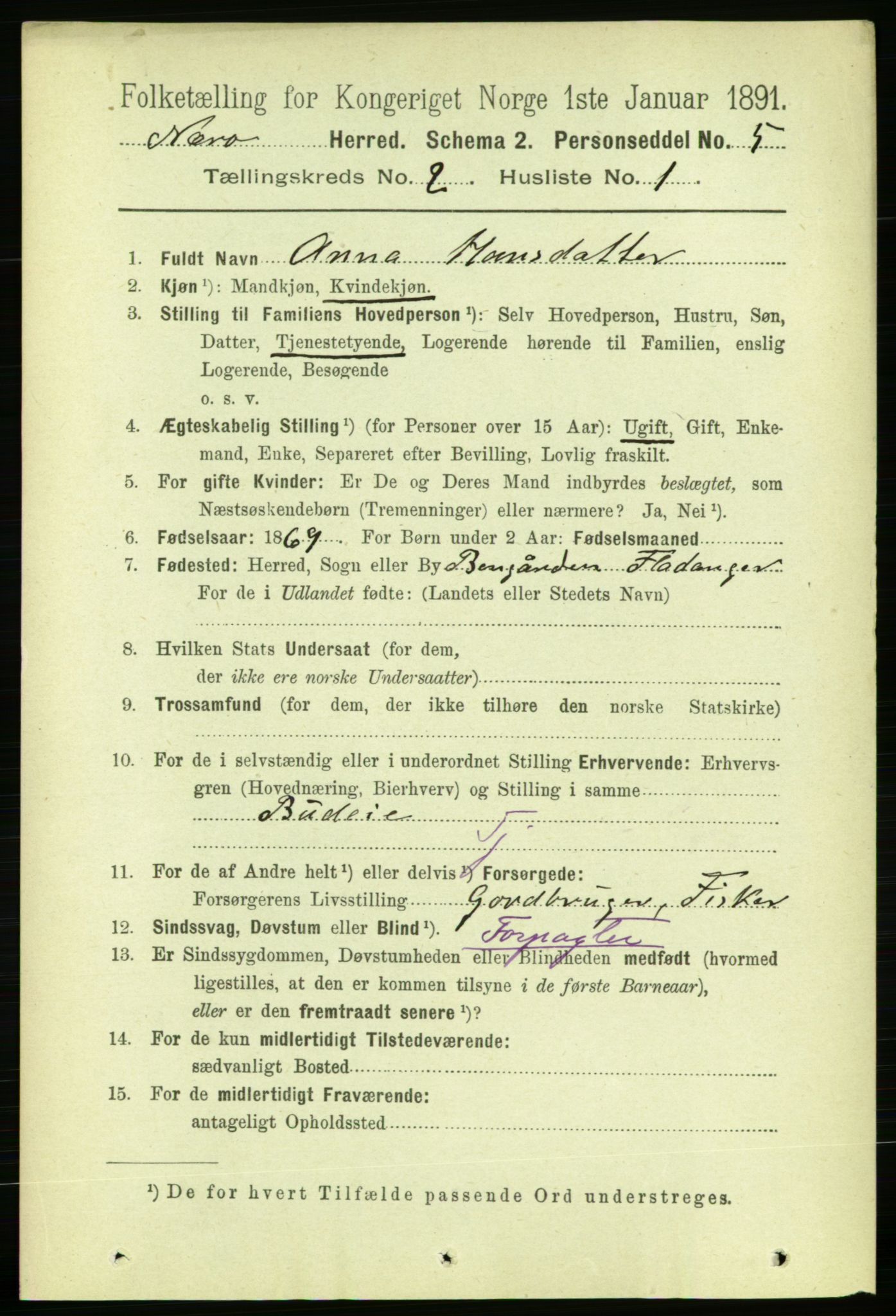 RA, 1891 census for 1751 Nærøy, 1891, p. 637