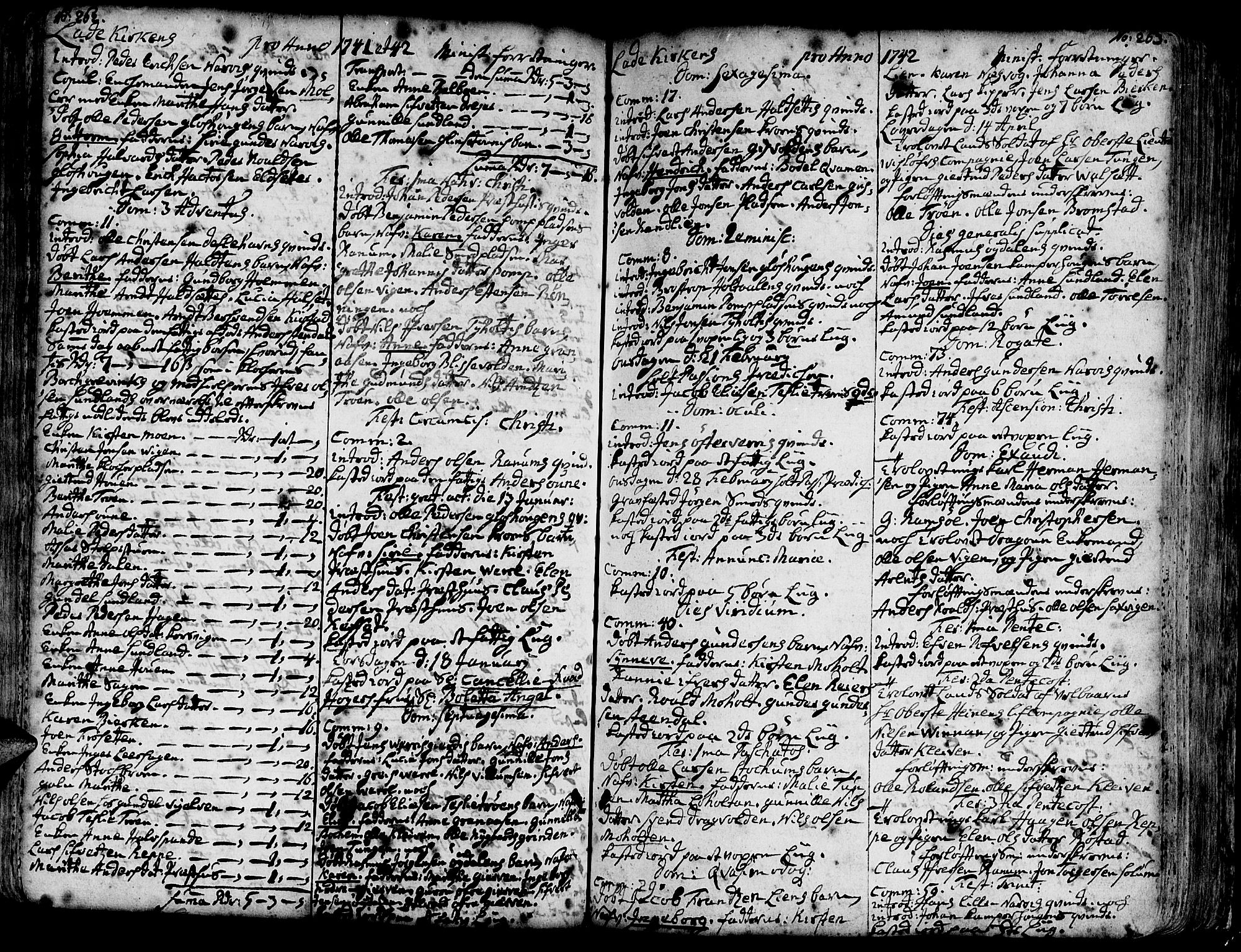 Ministerialprotokoller, klokkerbøker og fødselsregistre - Sør-Trøndelag, SAT/A-1456/606/L0275: Parish register (official) no. 606A01 /1, 1727-1780, p. 262-263