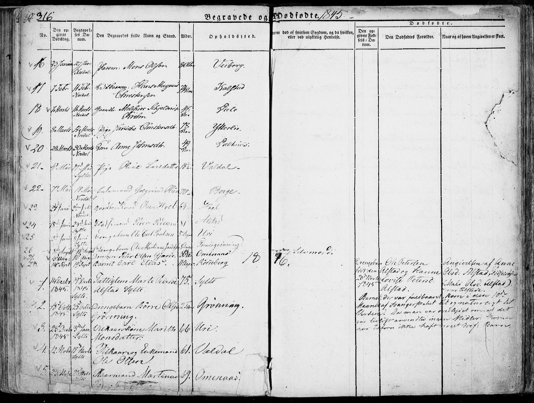 Ministerialprotokoller, klokkerbøker og fødselsregistre - Møre og Romsdal, SAT/A-1454/519/L0248: Parish register (official) no. 519A07, 1829-1860, p. 316