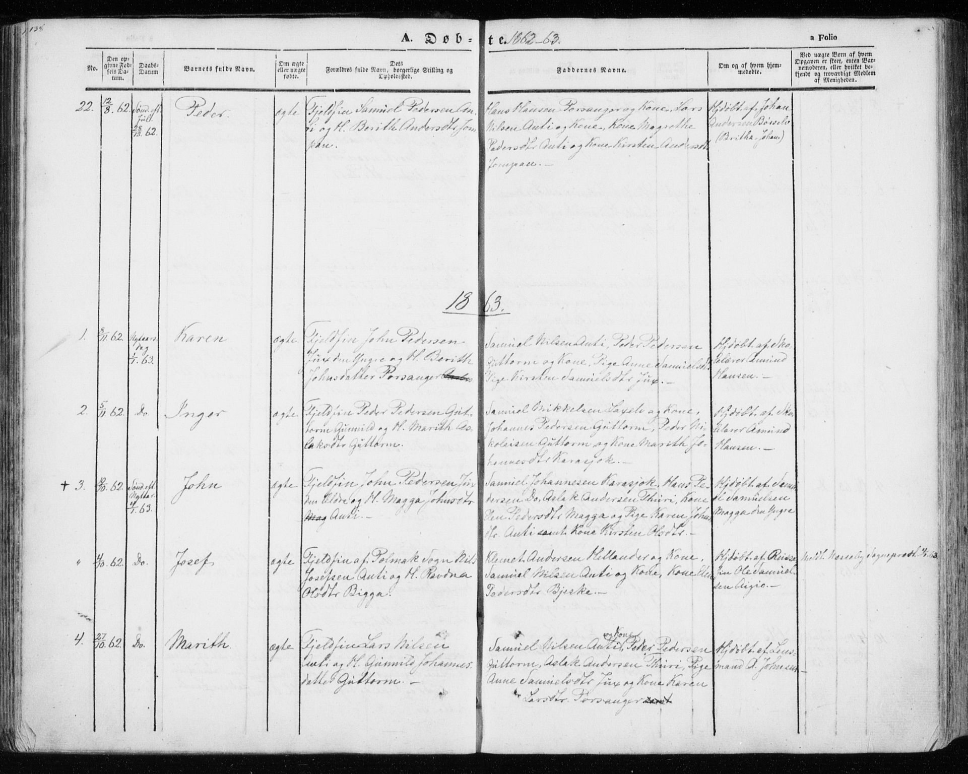 Kistrand/Porsanger sokneprestembete, SATØ/S-1351/H/Ha/L0012.kirke: Parish register (official) no. 12, 1843-1871, p. 138-139