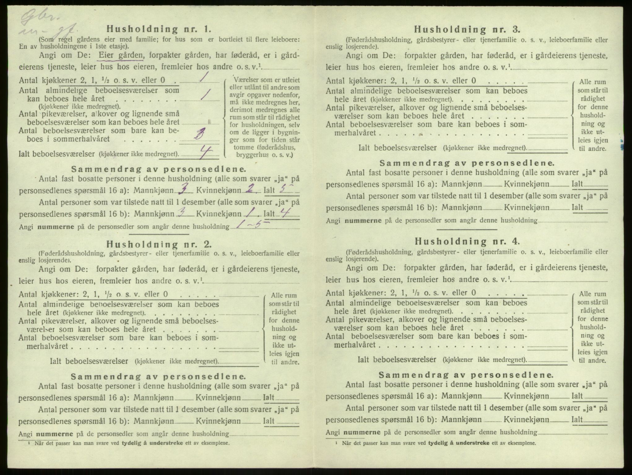 SAB, 1920 census for Kinn, 1920, p. 343