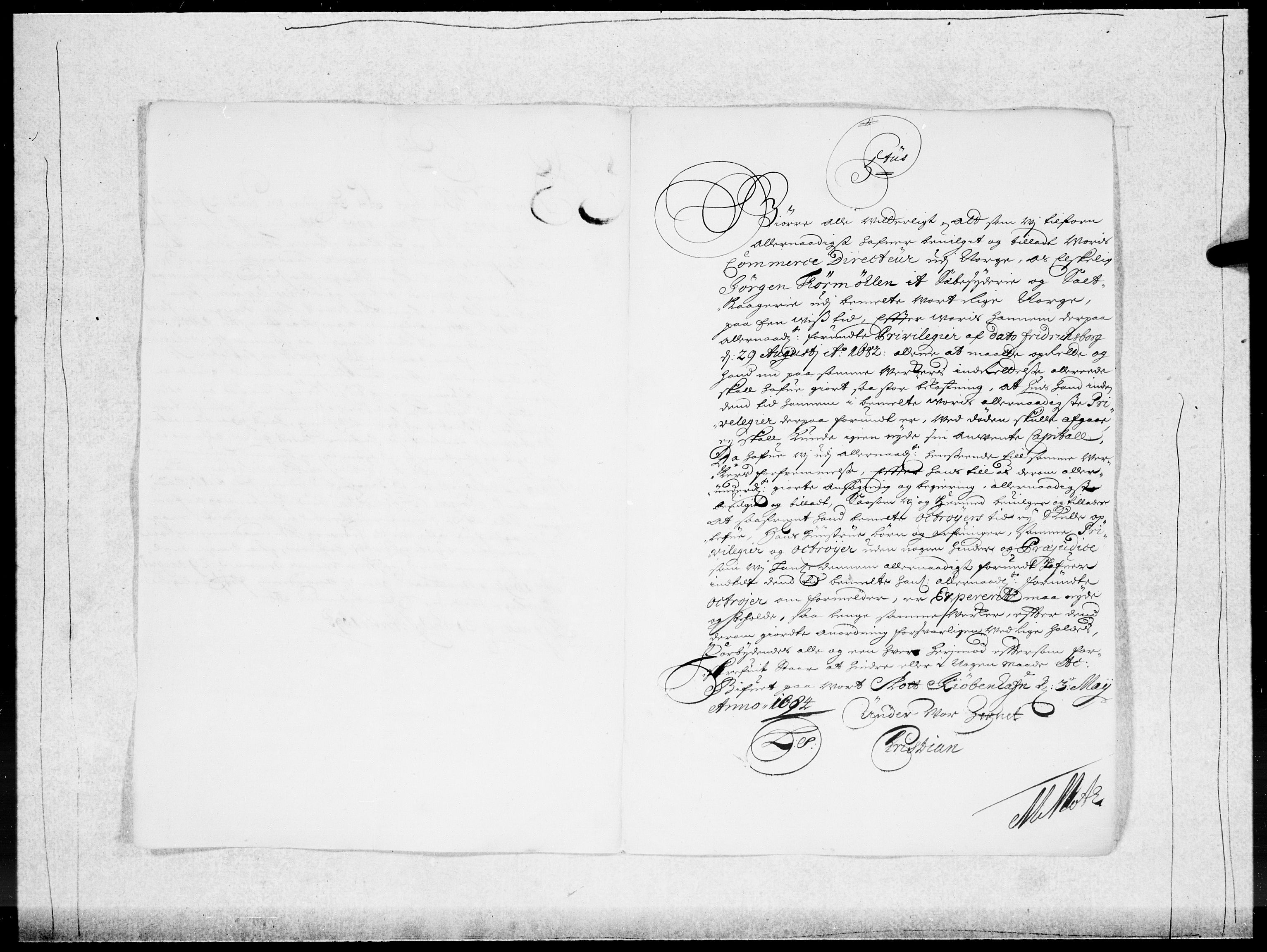 Danske Kanselli 1572-1799, AV/RA-EA-3023/F/Fc/Fcc/Fcca/L0049: Norske innlegg 1572-1799, 1699-1700, p. 5