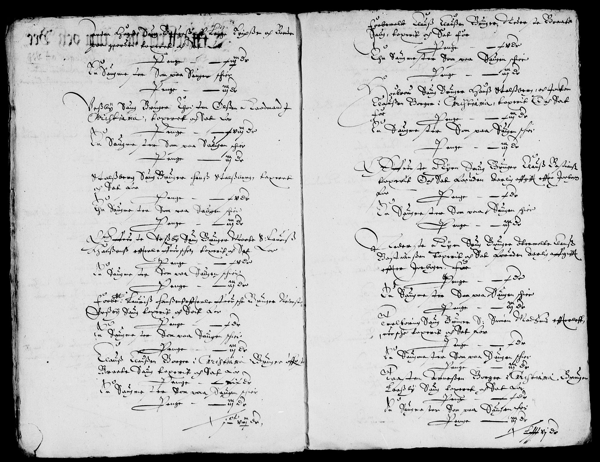 Rentekammeret inntil 1814, Reviderte regnskaper, Lensregnskaper, AV/RA-EA-5023/R/Rb/Rba/L0182: Akershus len, 1643-1645