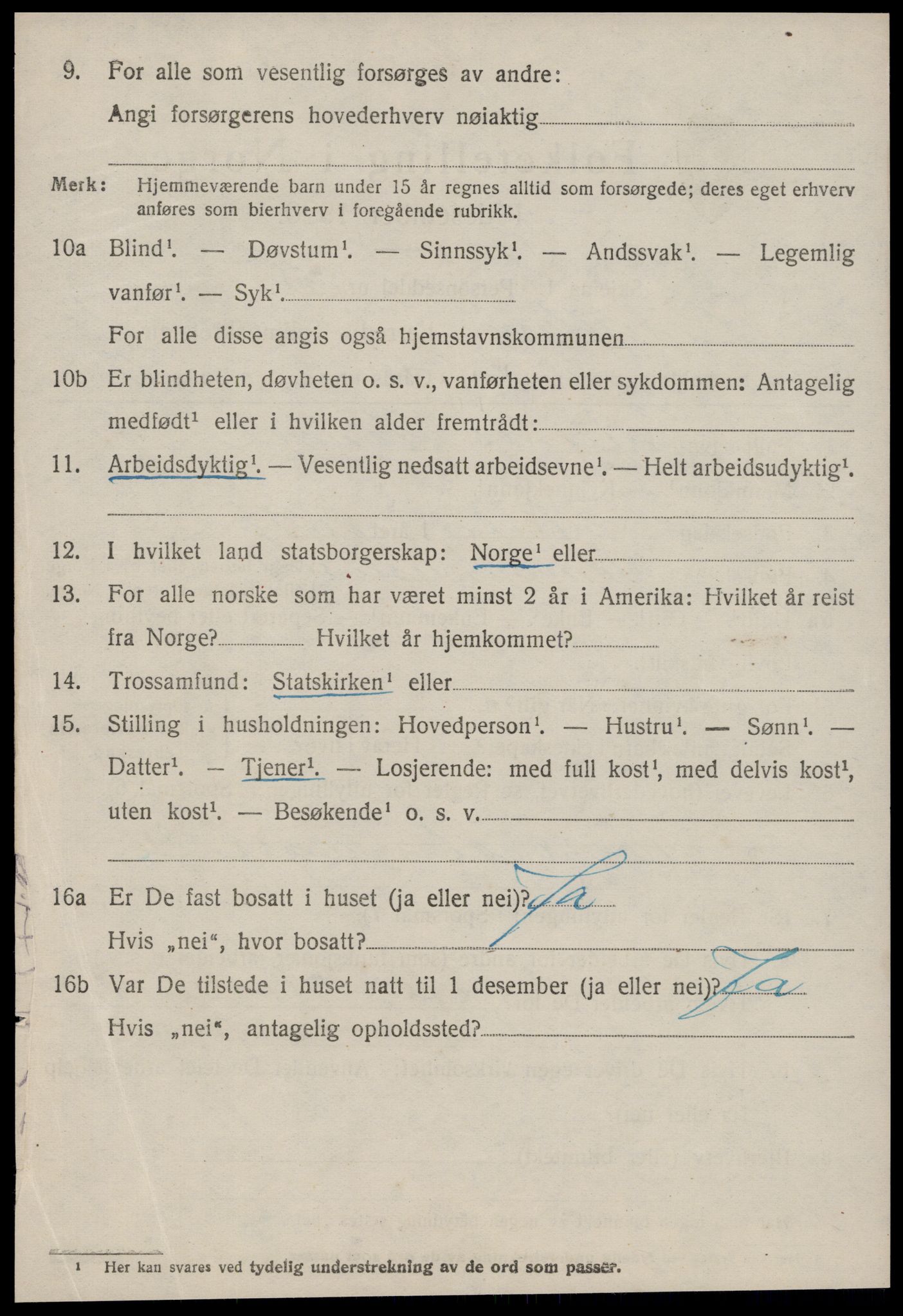 SAT, 1920 census for Grytten, 1920, p. 1887