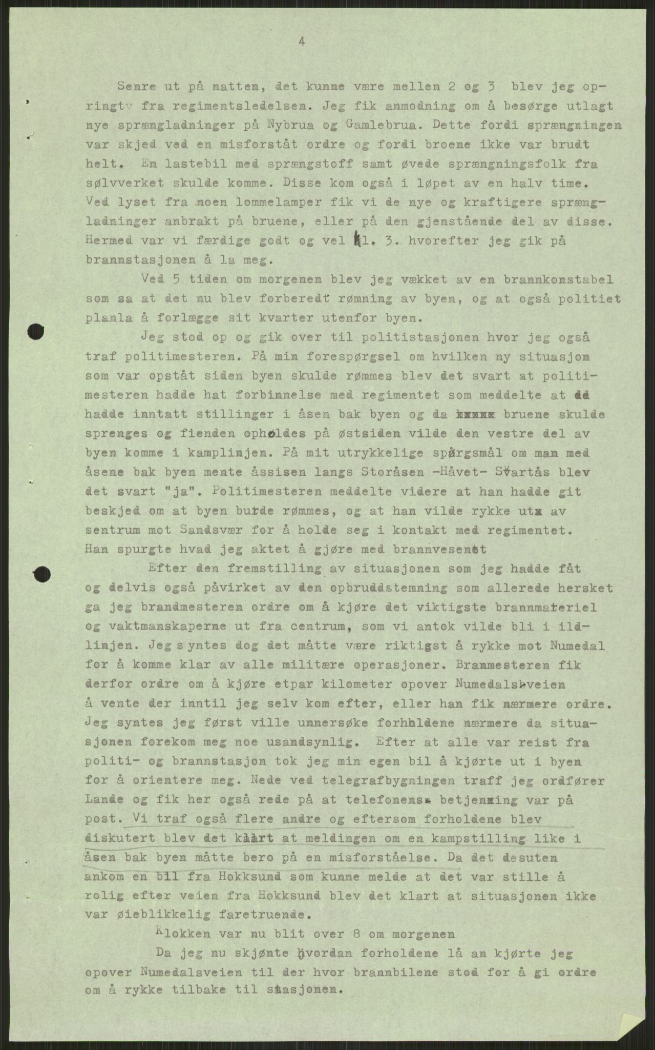 Forsvaret, Forsvarets krigshistoriske avdeling, AV/RA-RAFA-2017/Y/Ya/L0014: II-C-11-31 - Fylkesmenn.  Rapporter om krigsbegivenhetene 1940., 1940, p. 403