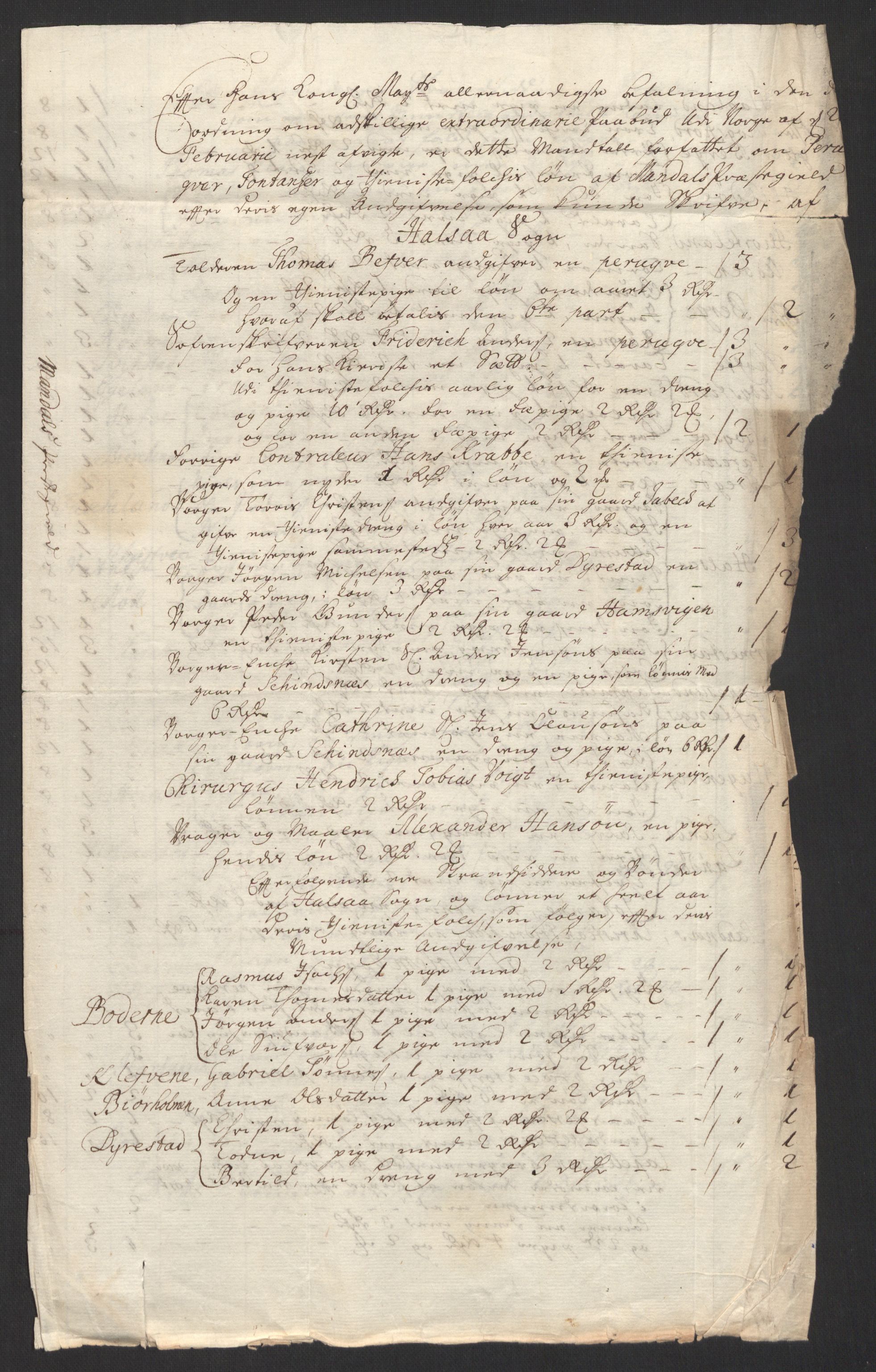 Rentekammeret inntil 1814, Reviderte regnskaper, Fogderegnskap, RA/EA-4092/R43/L2554: Fogderegnskap Lista og Mandal, 1711, p. 459