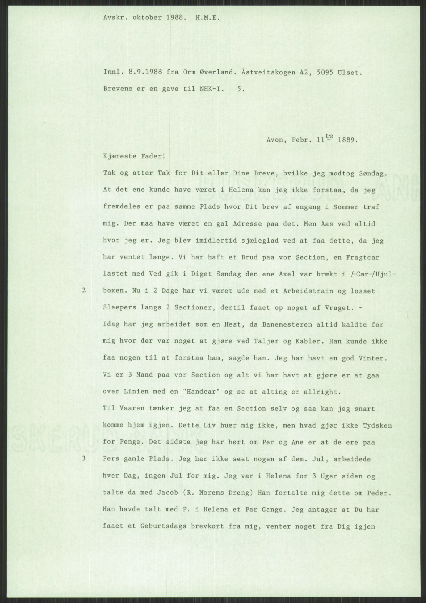 Samlinger til kildeutgivelse, Amerikabrevene, AV/RA-EA-4057/F/L0030: Innlån fra Rogaland: Vatnaland - Øverland, 1838-1914, p. 743