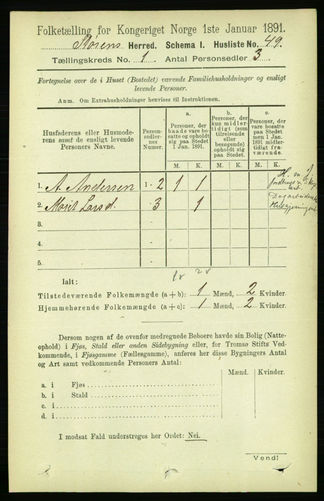 RA, 1891 census for 1648 Støren, 1891, p. 67