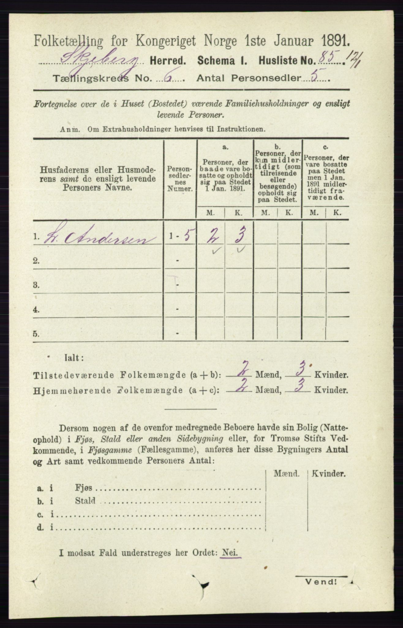 RA, 1891 census for 0115 Skjeberg, 1891, p. 2831