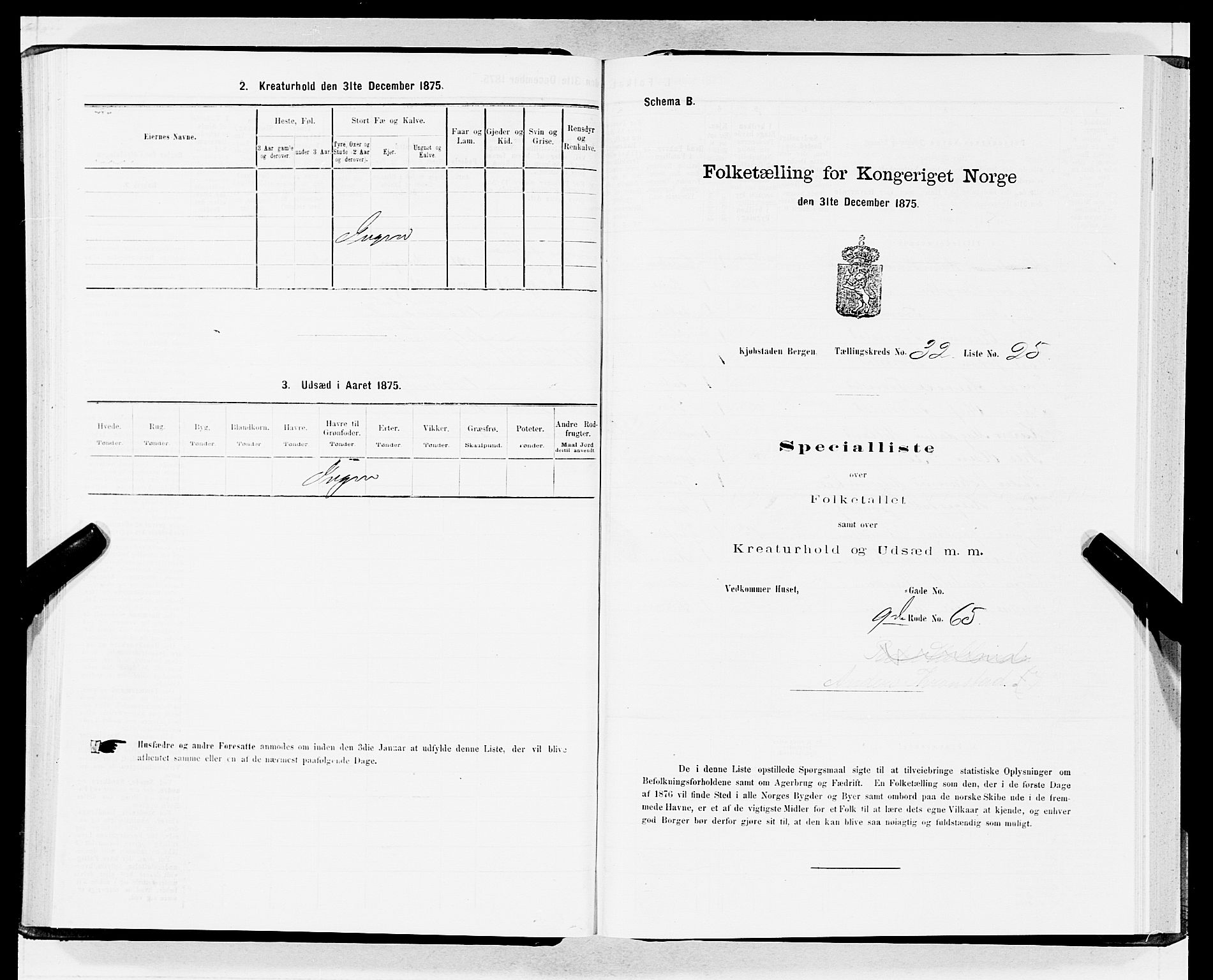 SAB, 1875 census for 1301 Bergen, 1875, p. 1669