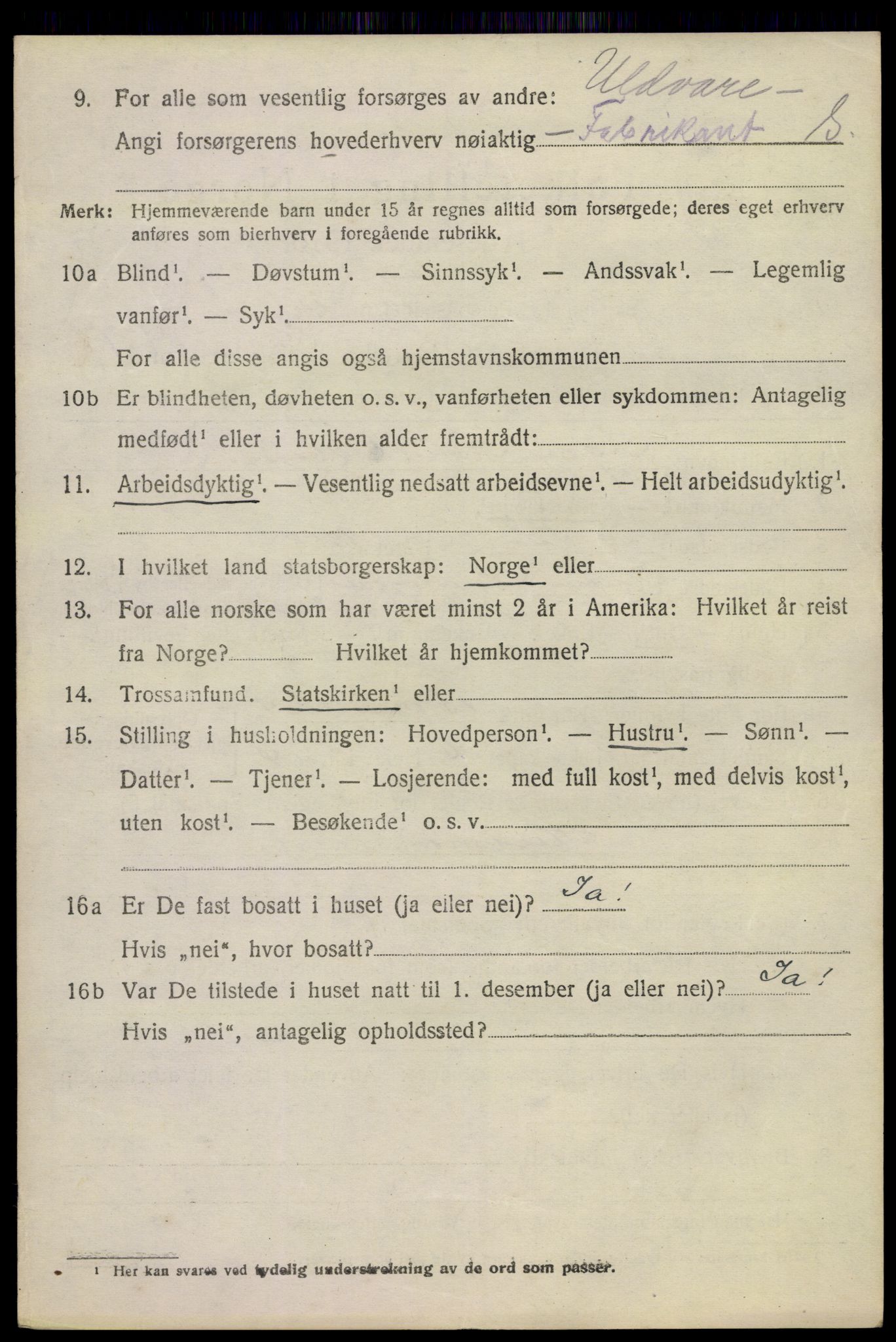 SAKO, 1920 census for Strømm, 1920, p. 572