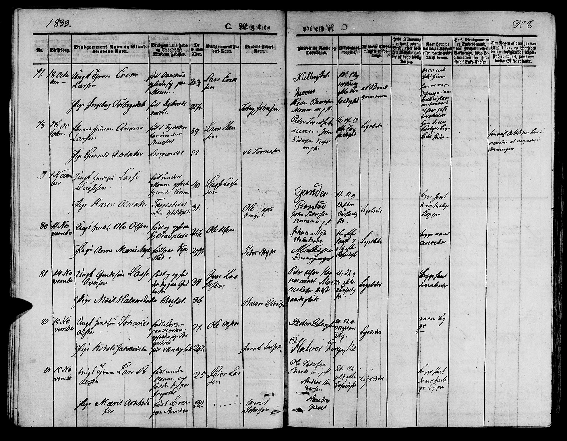 Ministerialprotokoller, klokkerbøker og fødselsregistre - Nord-Trøndelag, SAT/A-1458/709/L0072: Parish register (official) no. 709A12, 1833-1844, p. 328