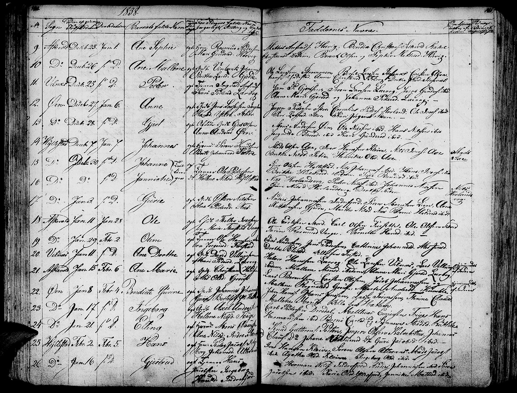 Askvoll sokneprestembete, SAB/A-79501/H/Haa/Haaa/L0010: Parish register (official) no. A 10, 1821-1844, p. 162-163