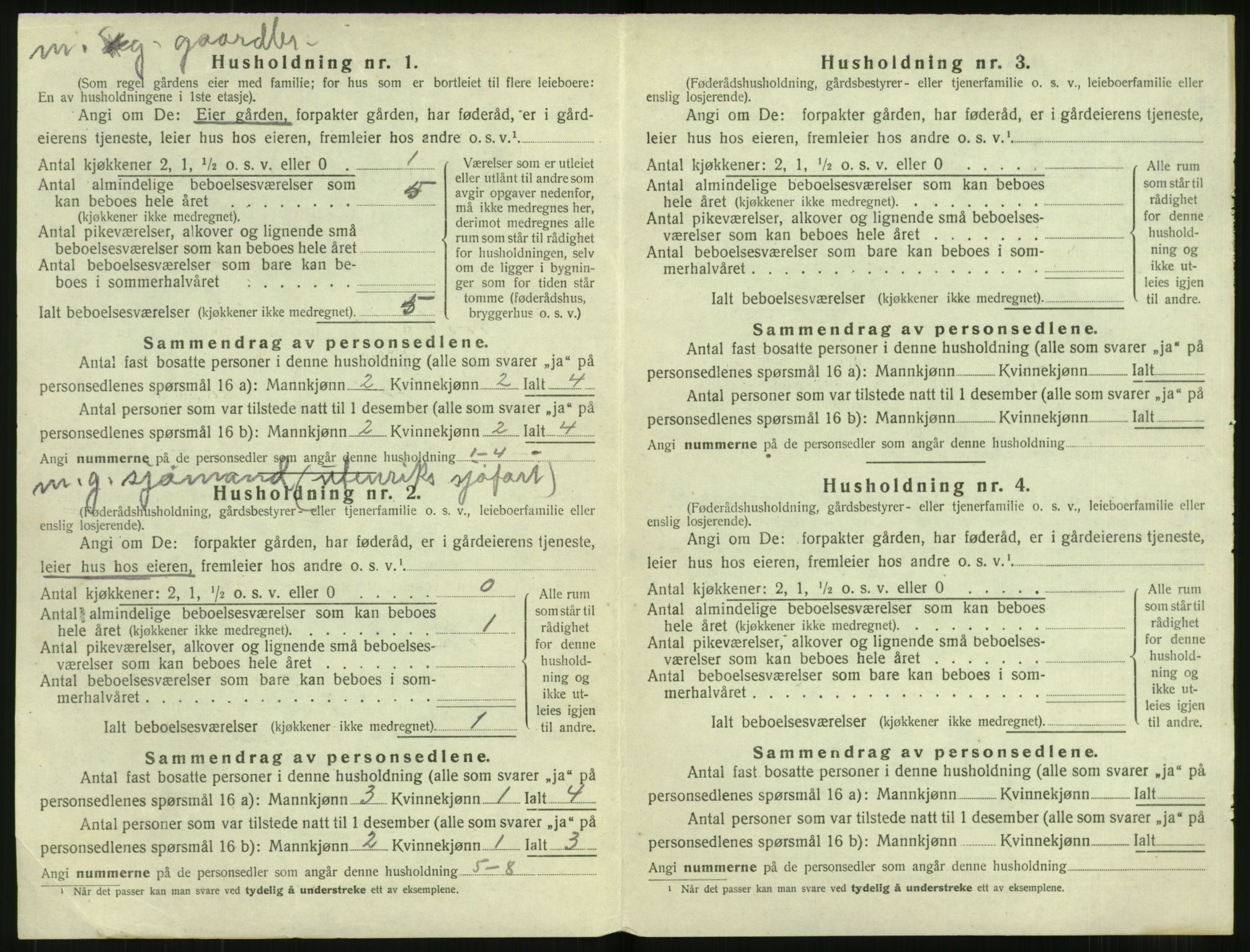 SAT, 1920 census for Stordal, 1920, p. 103