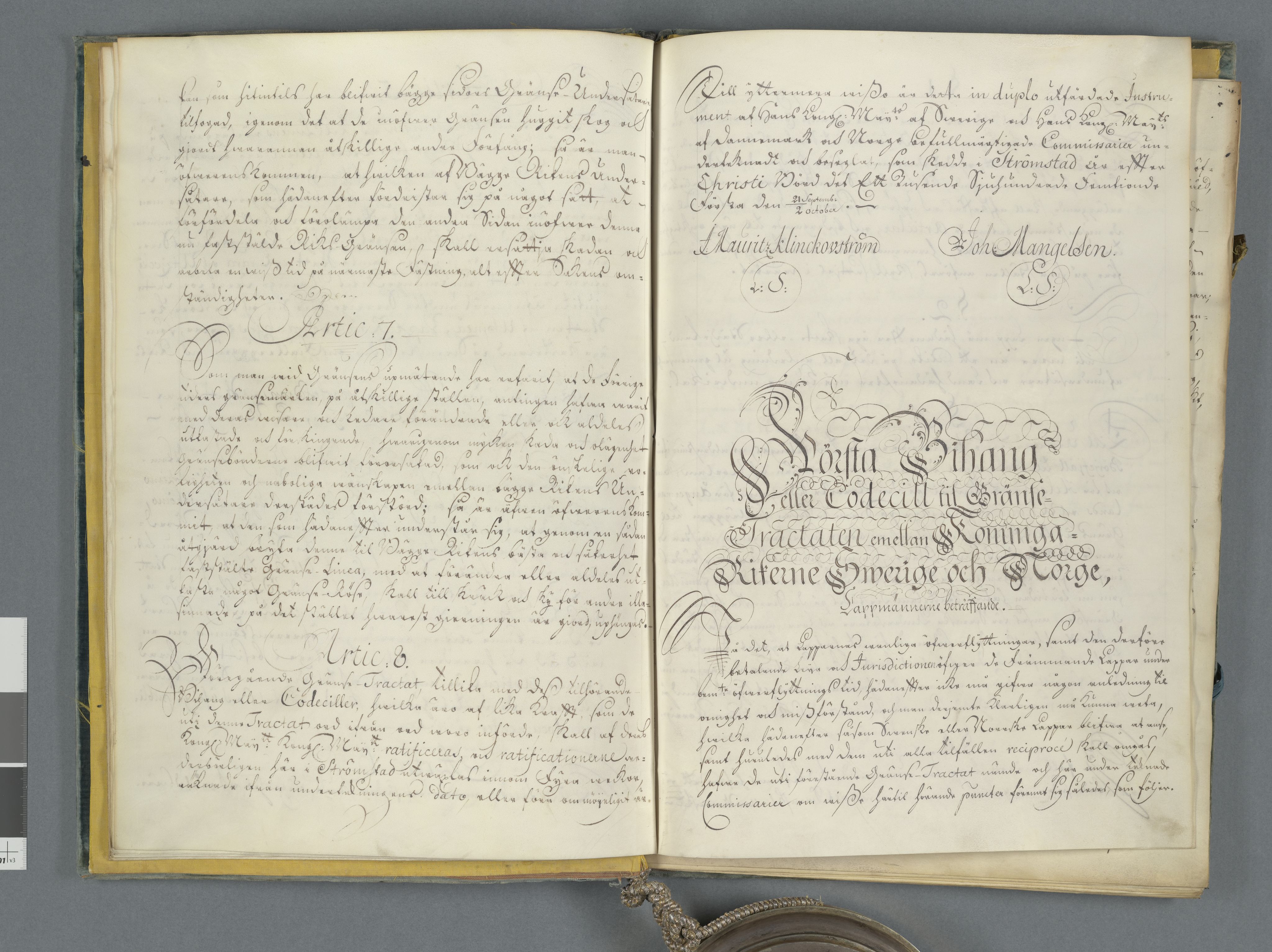 Utenriksarkivet, AV/RA-EA-4036/J/L0001: Traktat om grensen mellom Norge og Sverige, 1751, p. 11