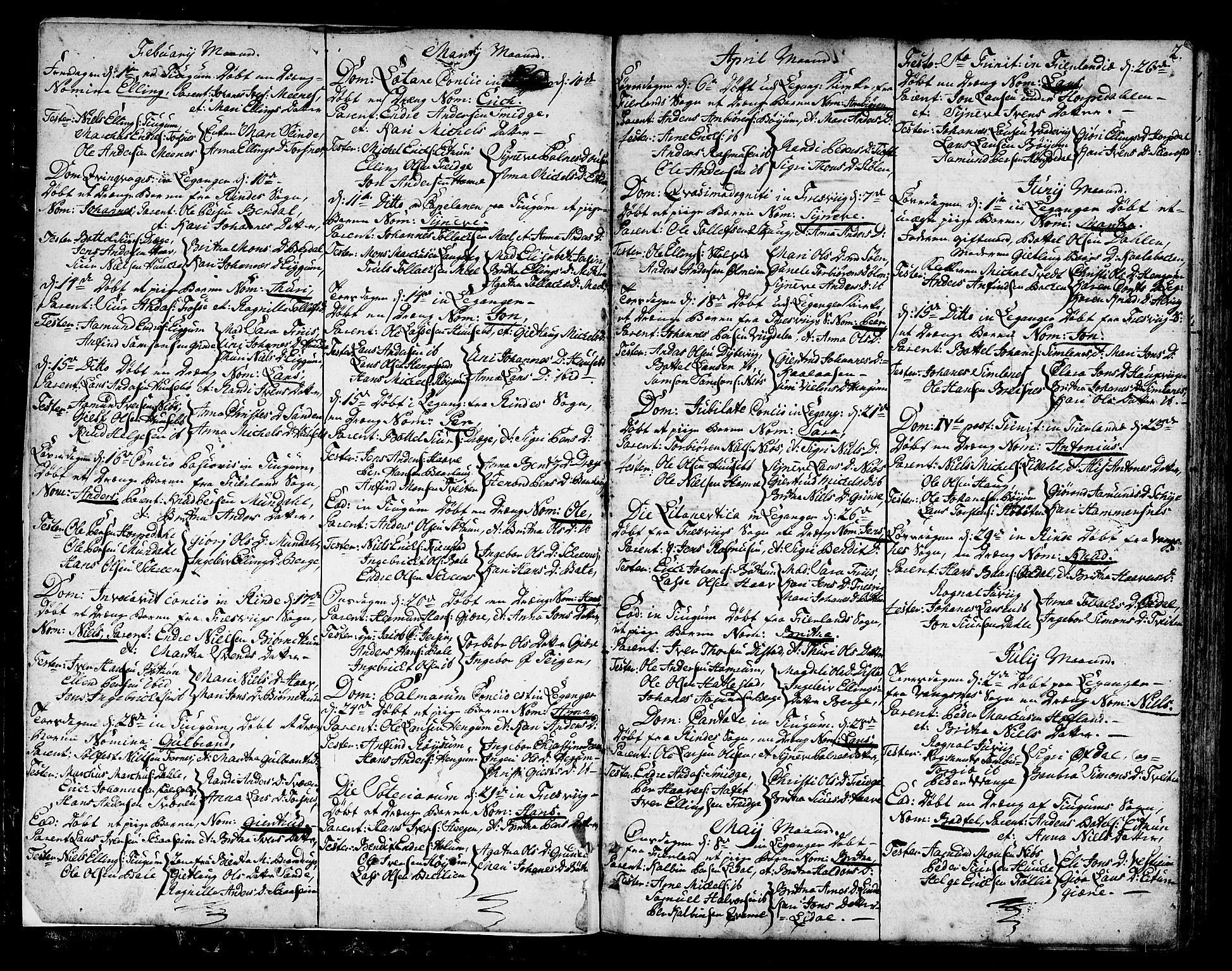 Leikanger sokneprestembete, AV/SAB-A-81001/H/Haa/Haaa/L0004: Parish register (official) no. A 4, 1770-1791, p. 2