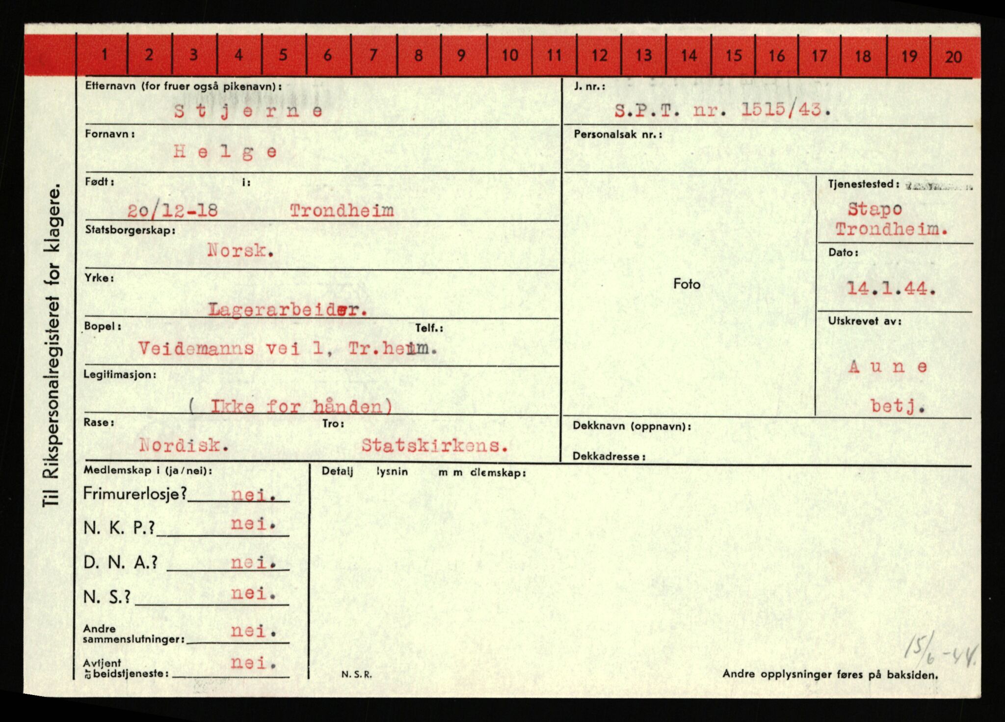 Statspolitiet - Hovedkontoret / Osloavdelingen, AV/RA-S-1329/C/Ca/L0014: Seterlien - Svartås, 1943-1945, p. 3699