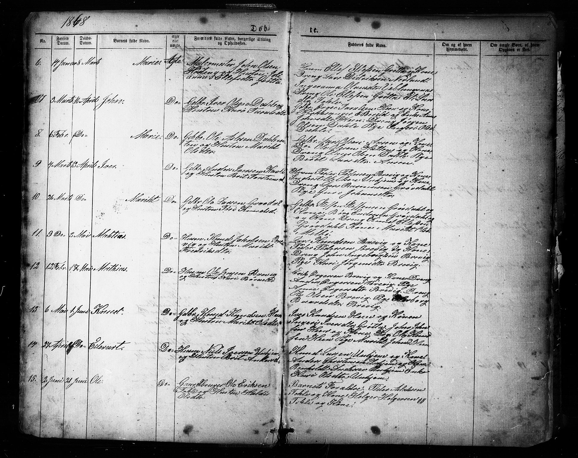 Ministerialprotokoller, klokkerbøker og fødselsregistre - Møre og Romsdal, AV/SAT-A-1454/545/L0588: Parish register (copy) no. 545C02, 1867-1902, p. 6