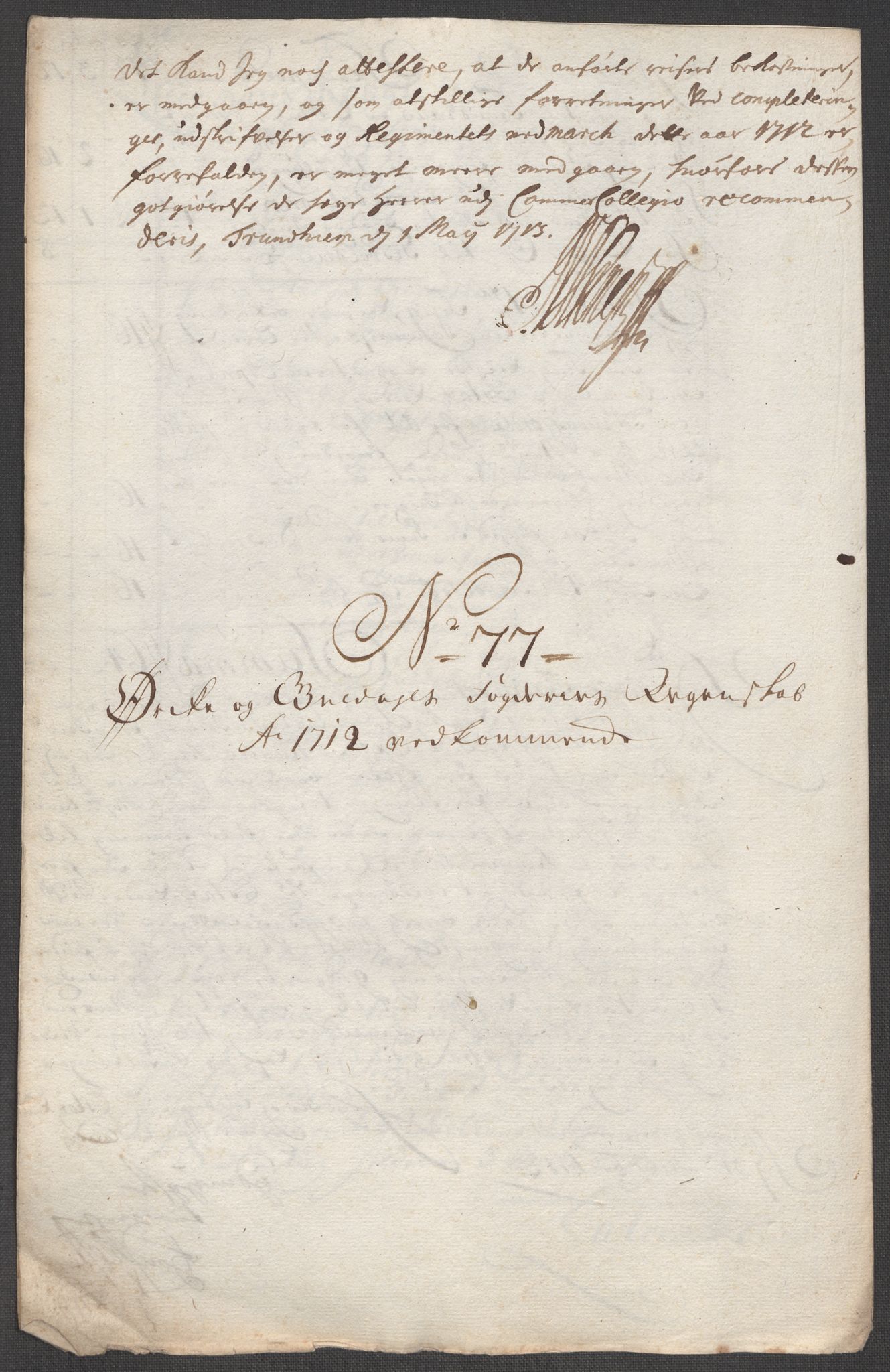 Rentekammeret inntil 1814, Reviderte regnskaper, Fogderegnskap, AV/RA-EA-4092/R60/L3963: Fogderegnskap Orkdal og Gauldal, 1712, p. 516