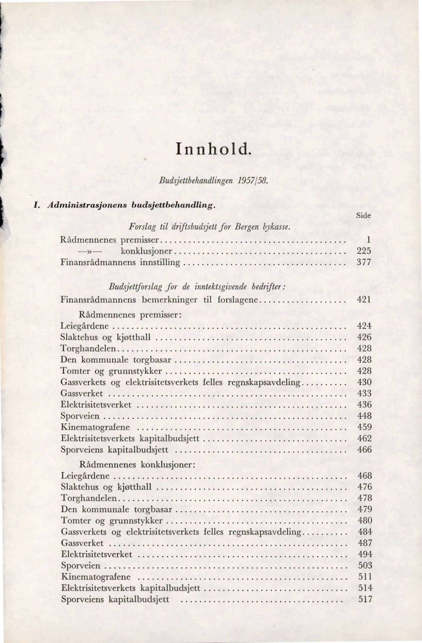 Bergen kommune. Formannskapet, BBA/A-0003/Ad/L0175: Bergens Kommuneforhandlinger, bind II, 1957