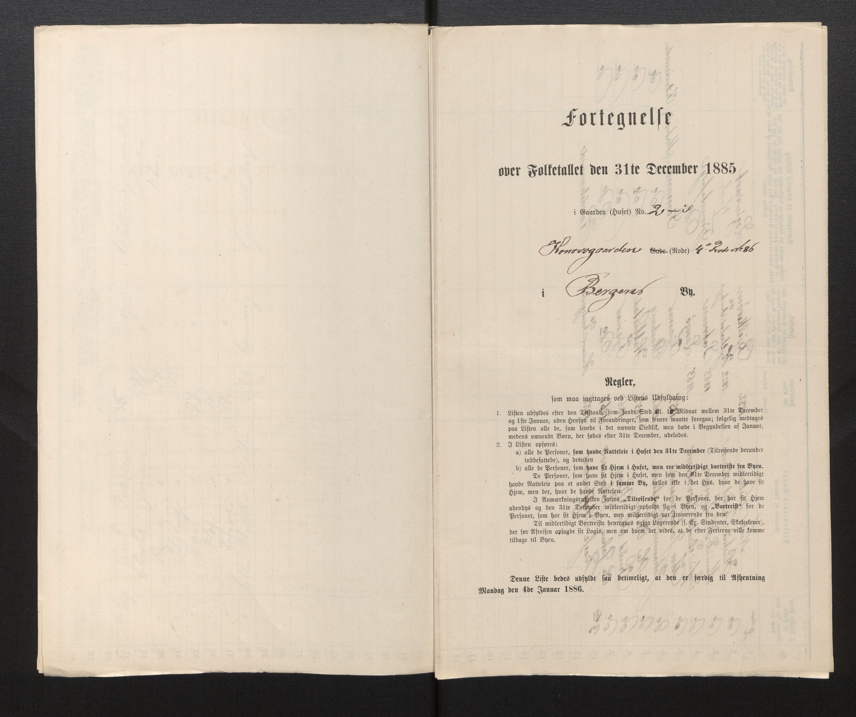 SAB, 1885 census for 1301 Bergen, 1885, p. 2999