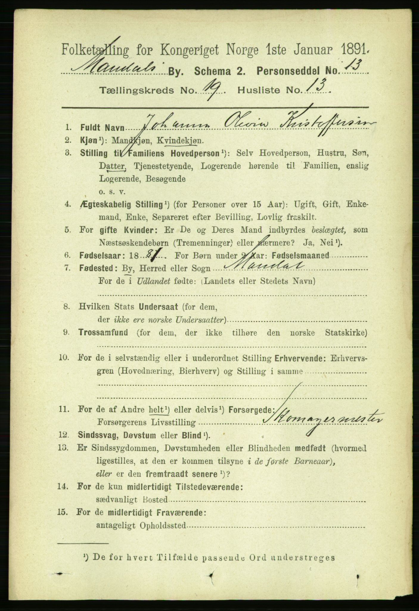 RA, 1891 census for 1002 Mandal, 1891, p. 3894