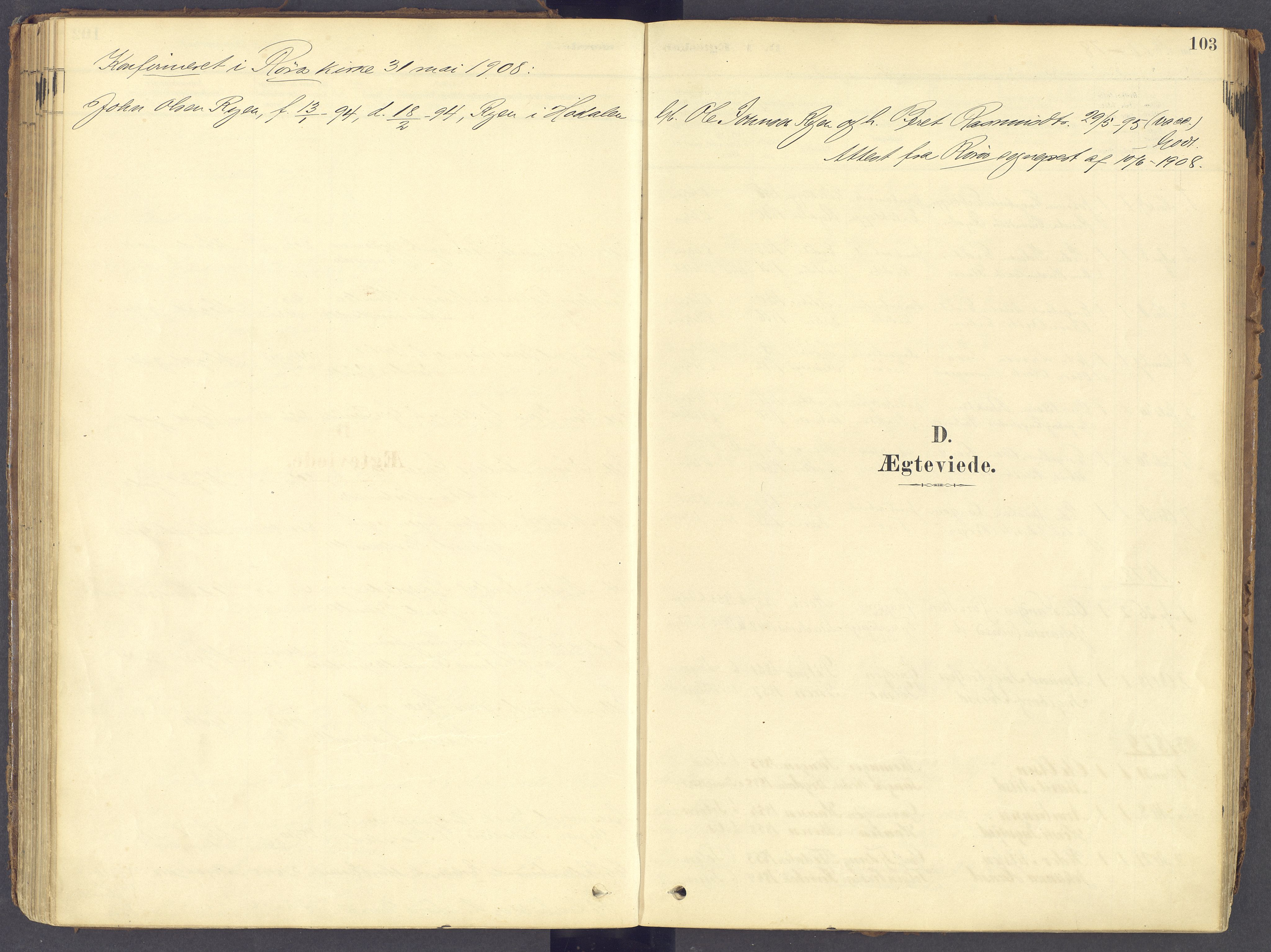 Tolga prestekontor, AV/SAH-PREST-062/K/L0011: Parish register (official) no. 11, 1877-1920, p. 103
