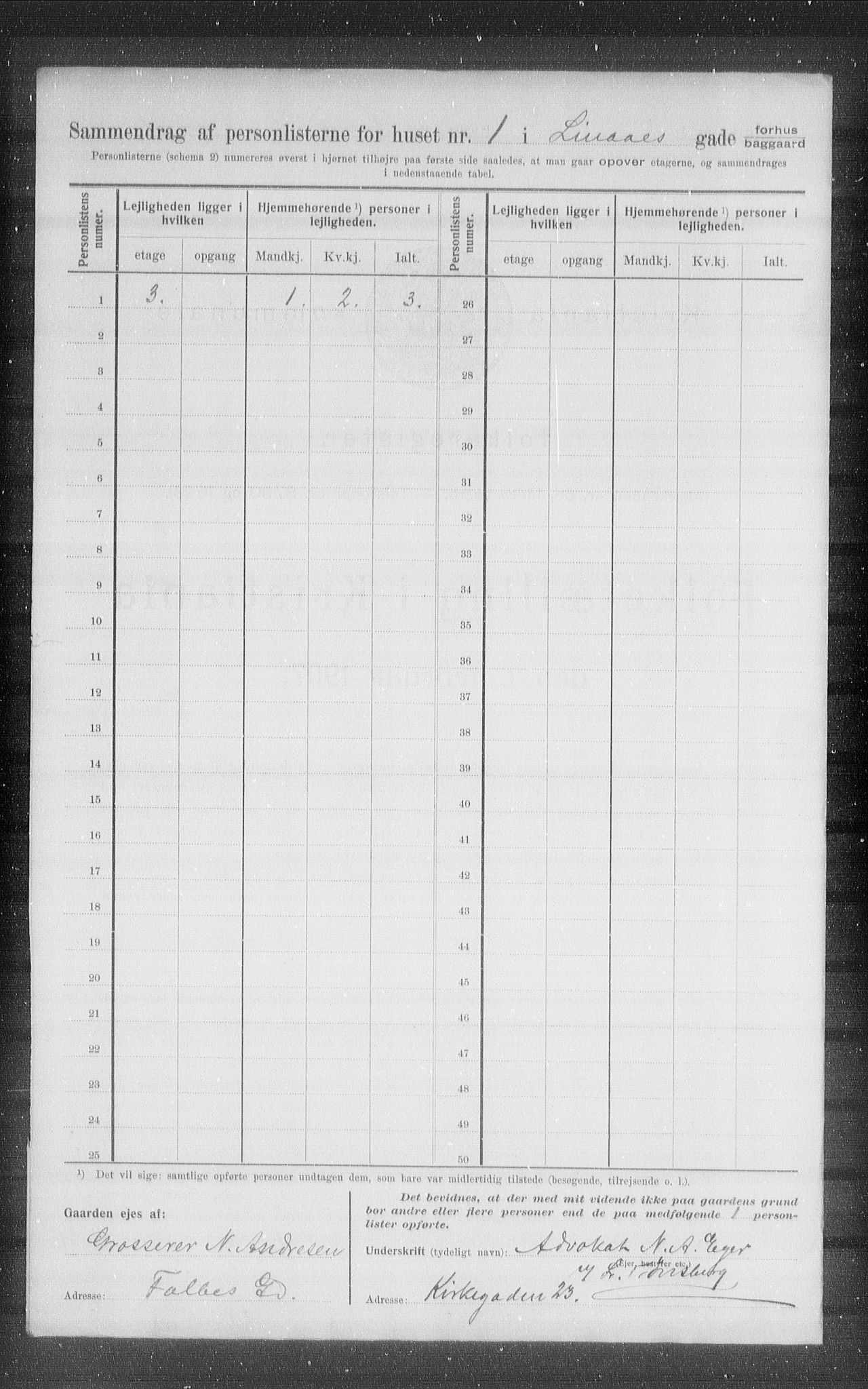 OBA, Municipal Census 1907 for Kristiania, 1907, p. 29753